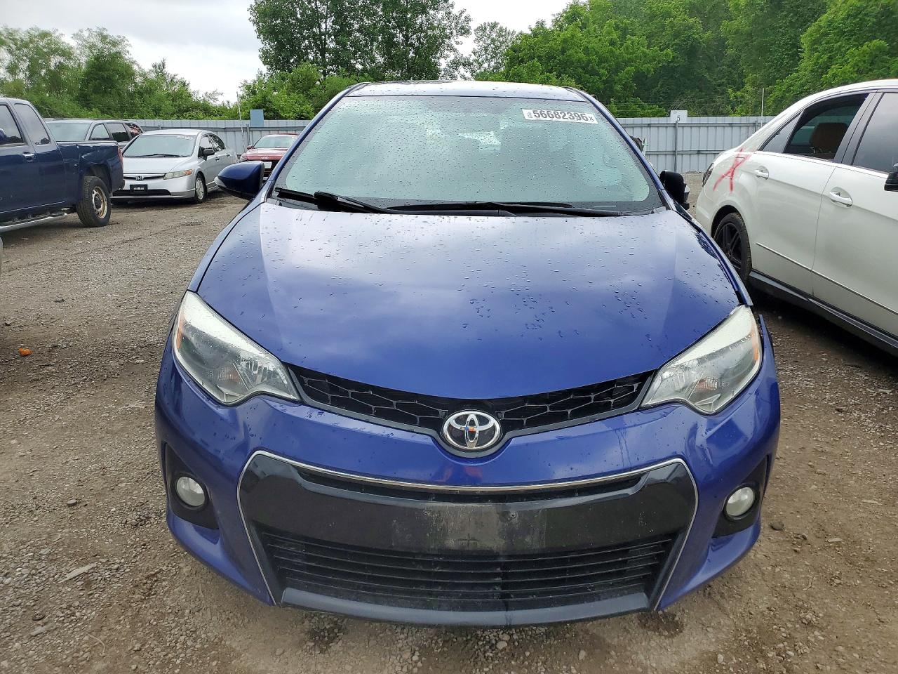 2015 Toyota Corolla L Blue vin: 2T1BURHE3FC477683