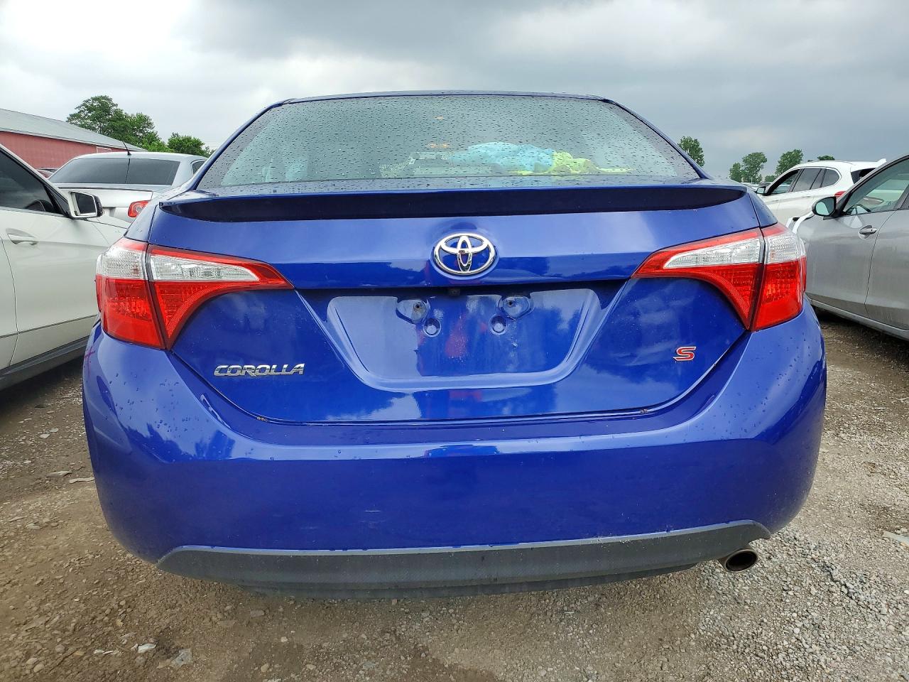 2015 Toyota Corolla L Blue vin: 2T1BURHE3FC477683