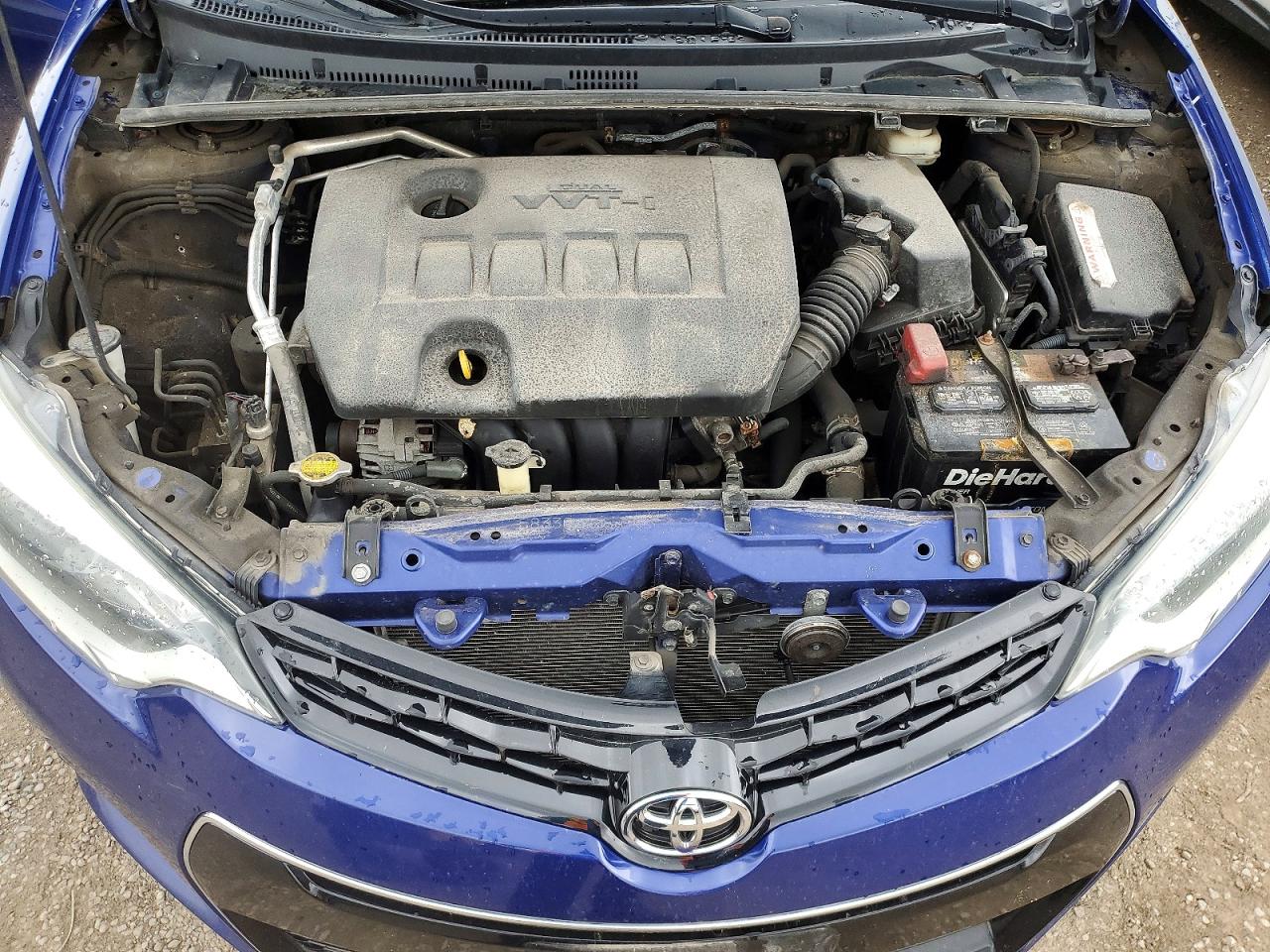 2015 Toyota Corolla L Blue vin: 2T1BURHE3FC477683