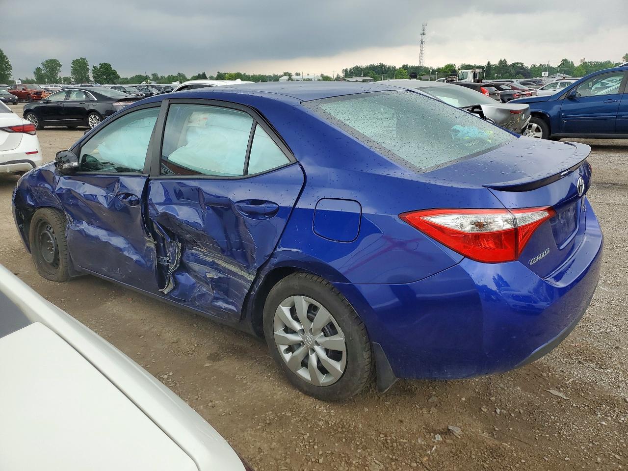 2015 Toyota Corolla L Blue vin: 2T1BURHE3FC477683