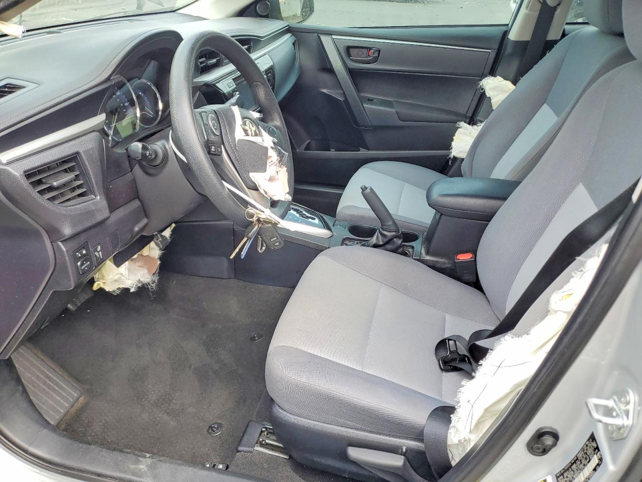 2016 Toyota Corolla L Silver vin: 2T1BURHE3GC572424