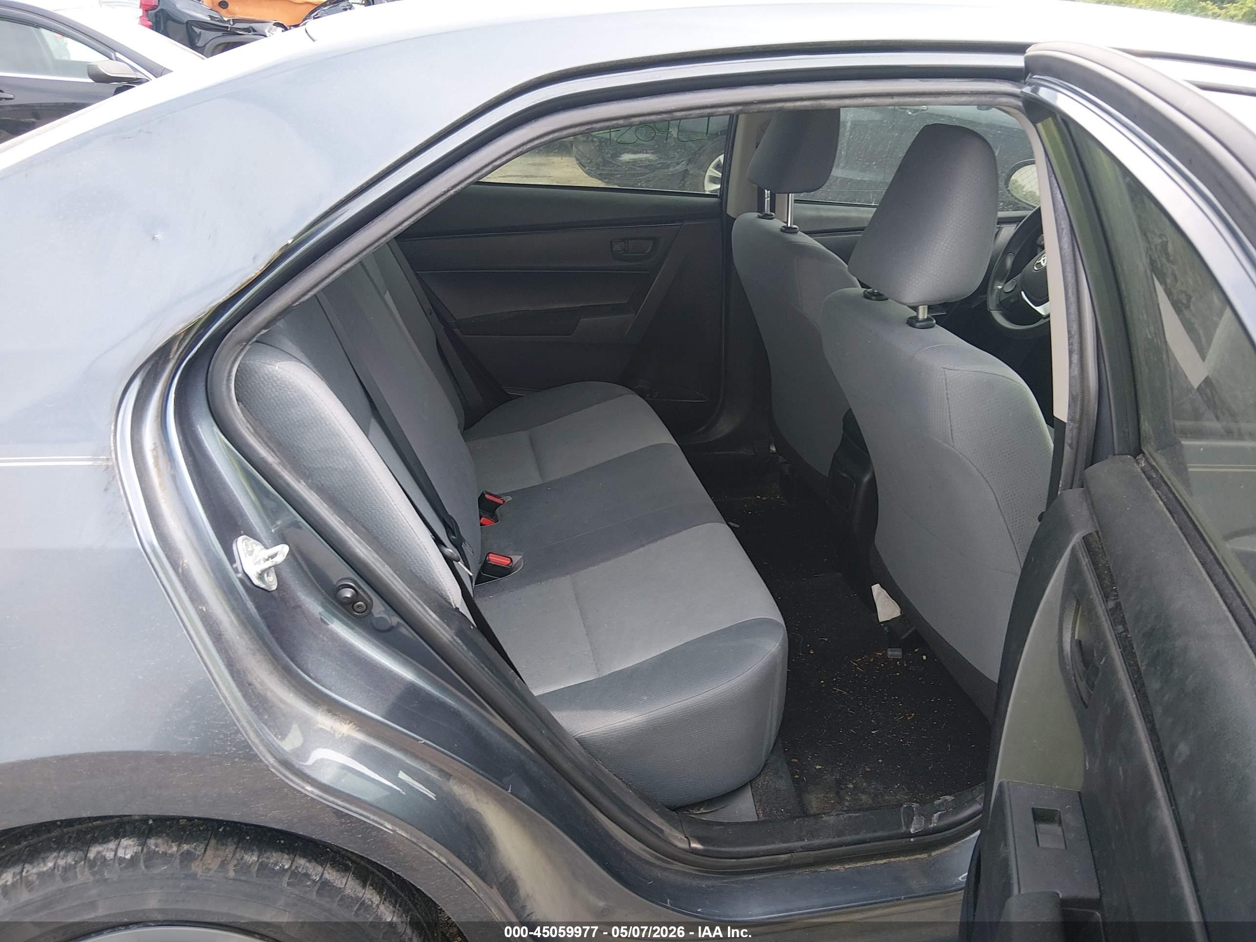 2017 Toyota Corolla L Gray vin: 2T1BURHE3HC778845