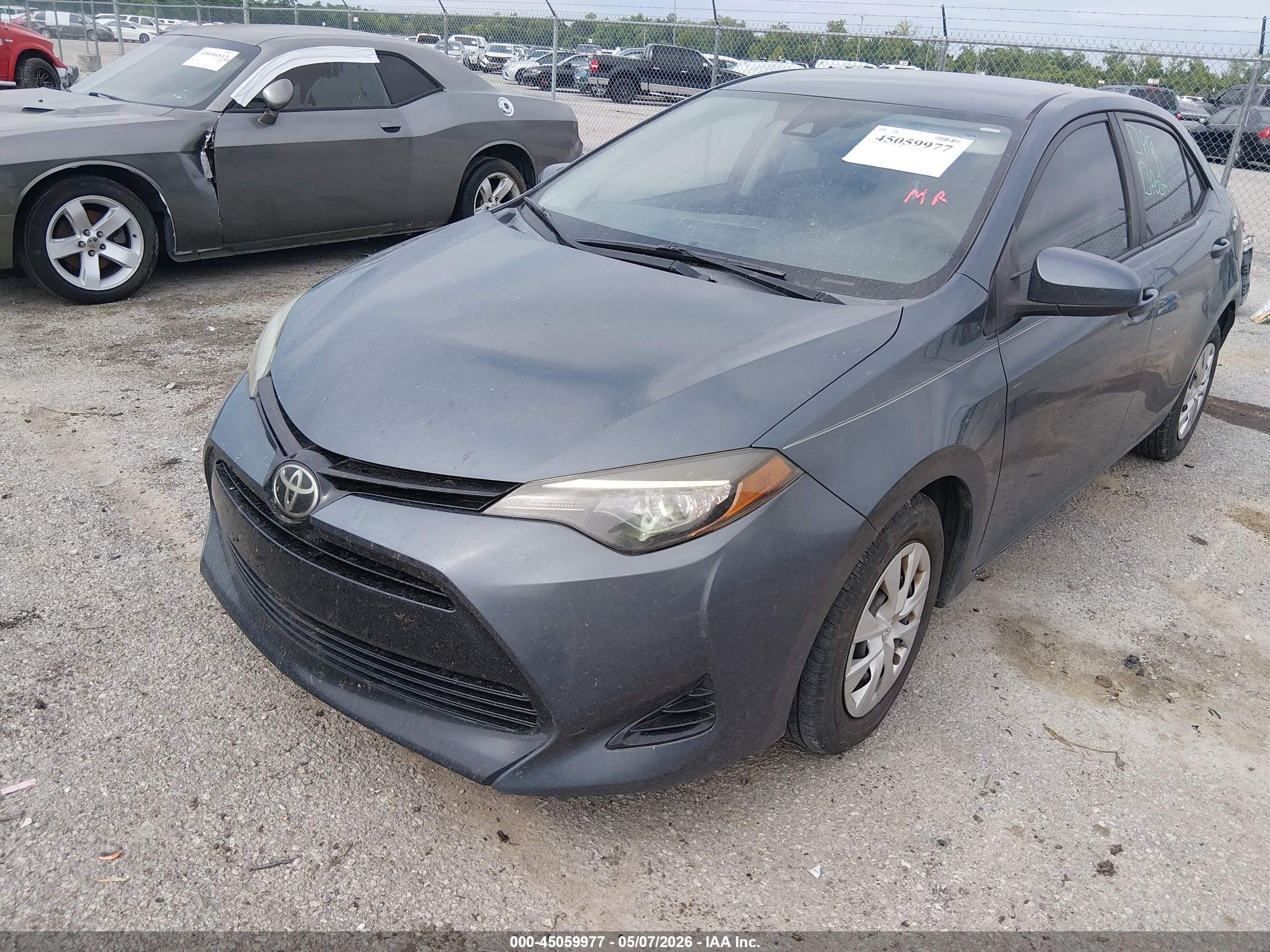 2017 Toyota Corolla L Gray vin: 2T1BURHE3HC778845