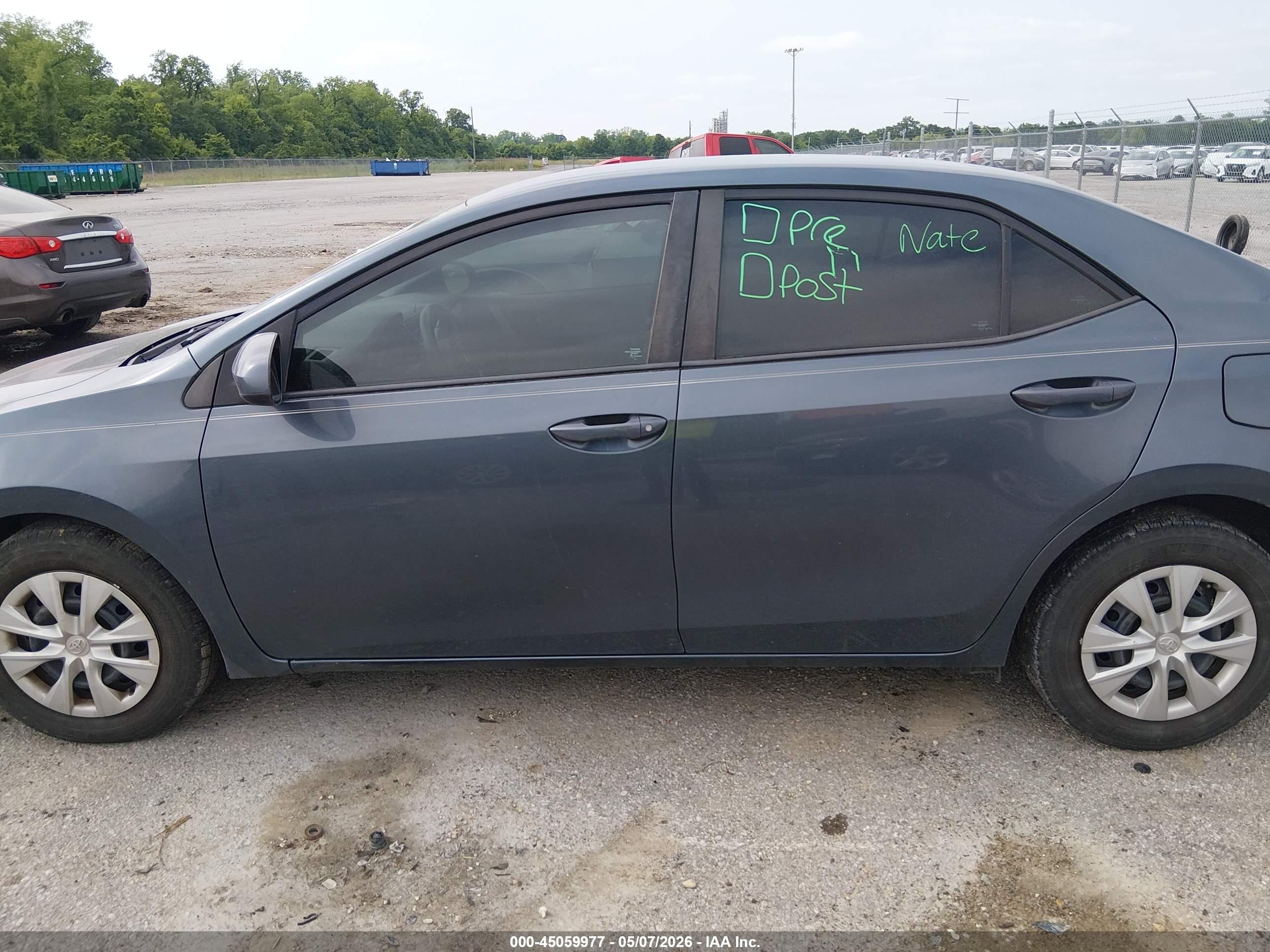 2017 Toyota Corolla L Gray vin: 2T1BURHE3HC778845