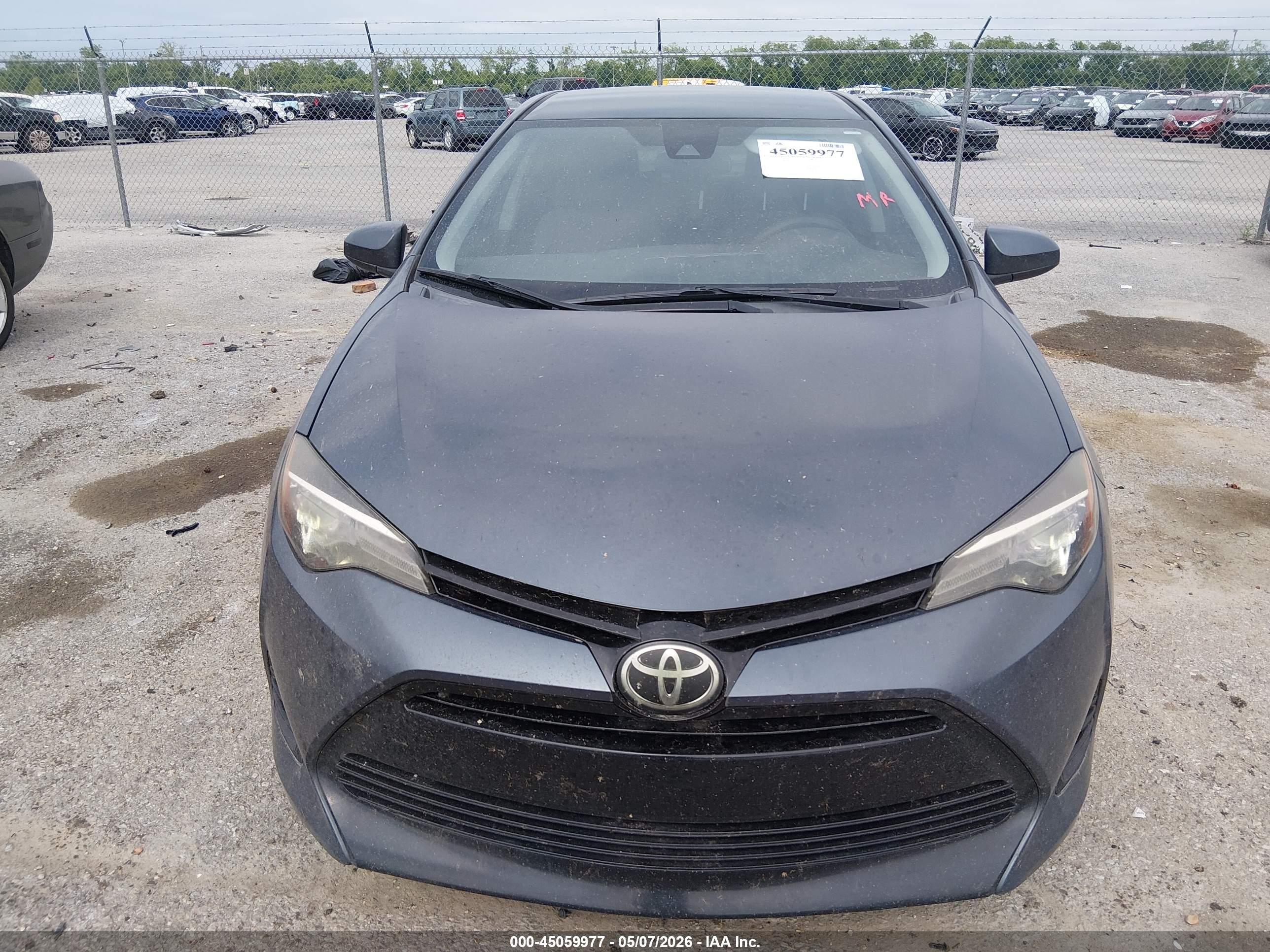 2017 Toyota Corolla L Gray vin: 2T1BURHE3HC778845