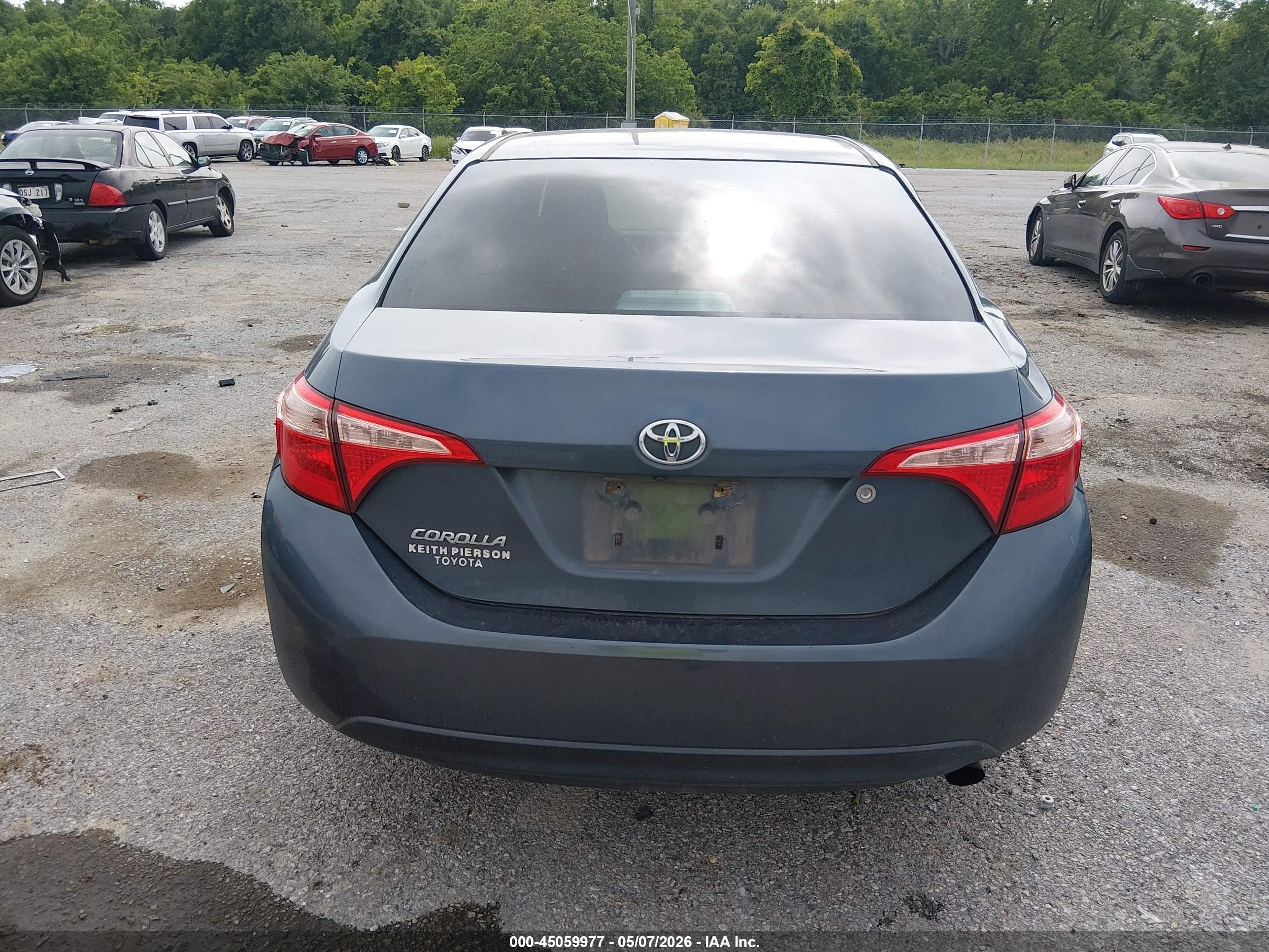 2017 Toyota Corolla L Gray vin: 2T1BURHE3HC778845