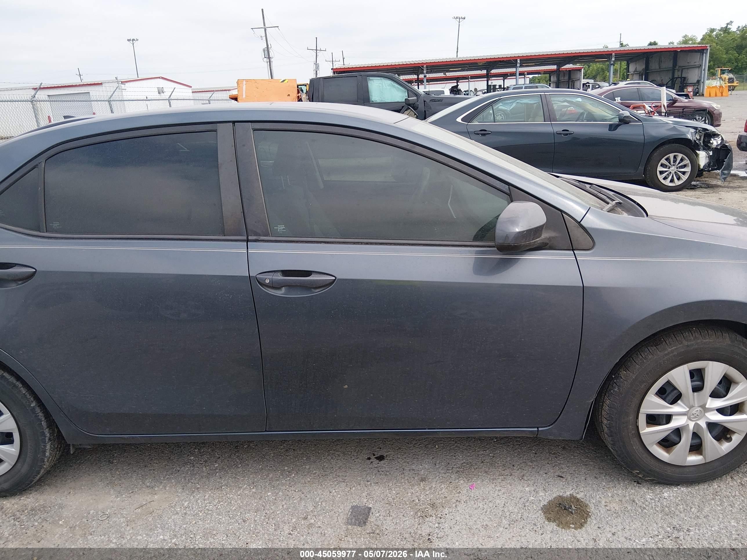 2017 Toyota Corolla L Gray vin: 2T1BURHE3HC778845