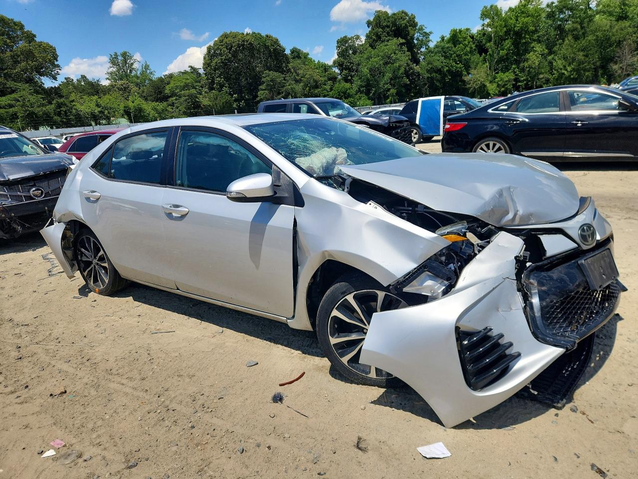 2017 Toyota Corolla Xse Silver vin: 2T1BURHE3HC784807