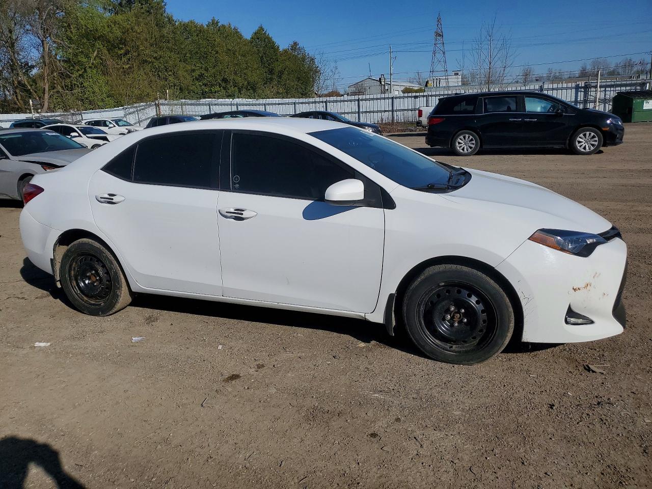 2017 Toyota Corolla L White vin: 2T1BURHE3HC895907