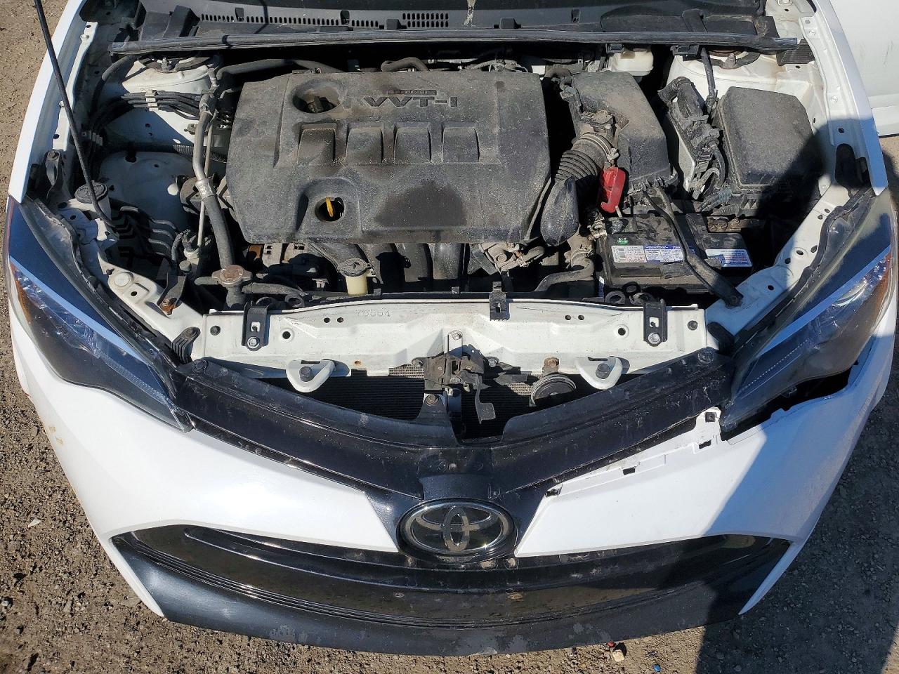 2017 Toyota Corolla L White vin: 2T1BURHE3HC895907