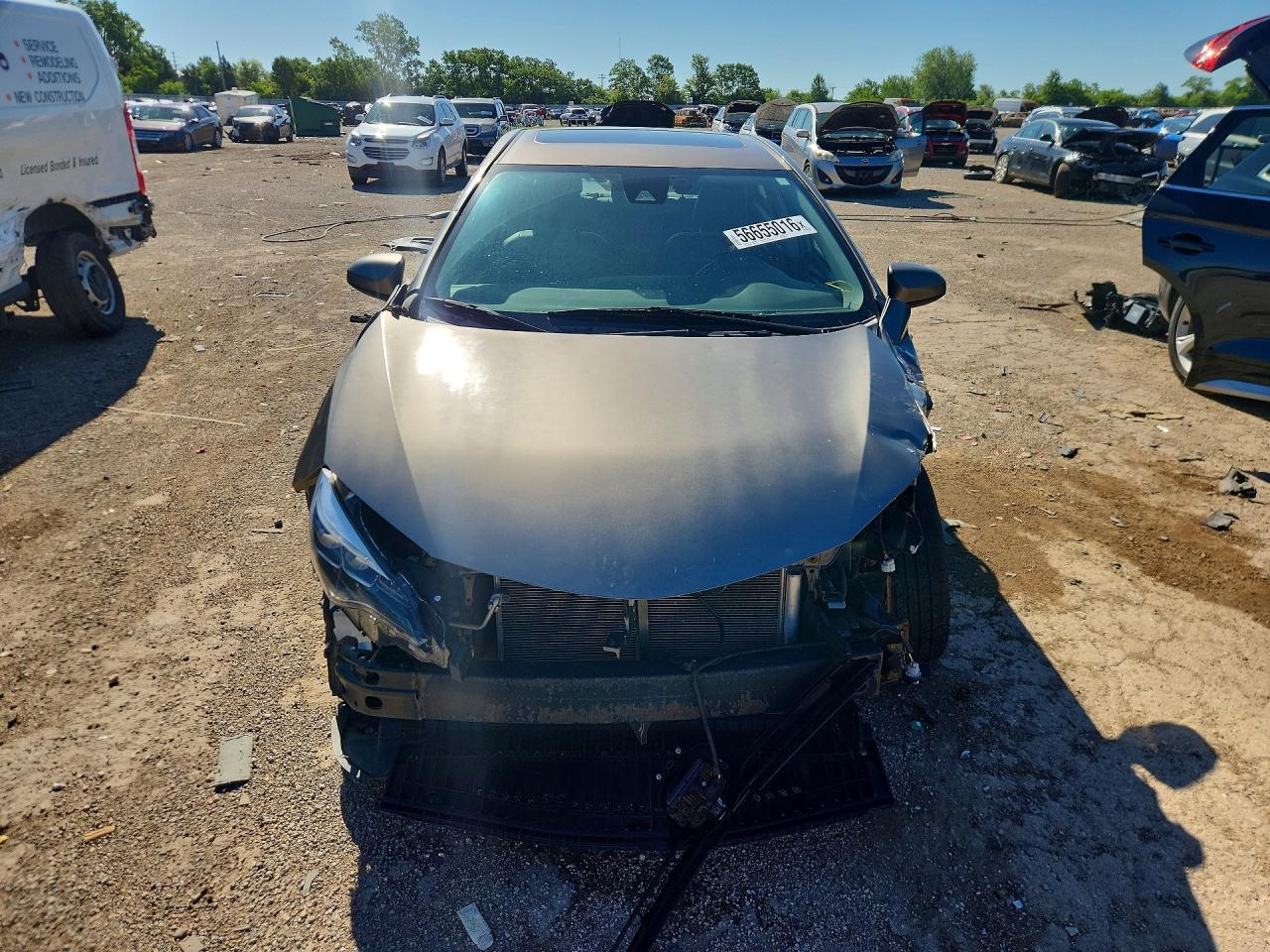2017 Toyota Corolla Xle Brown vin: 2T1BURHE3HC901981