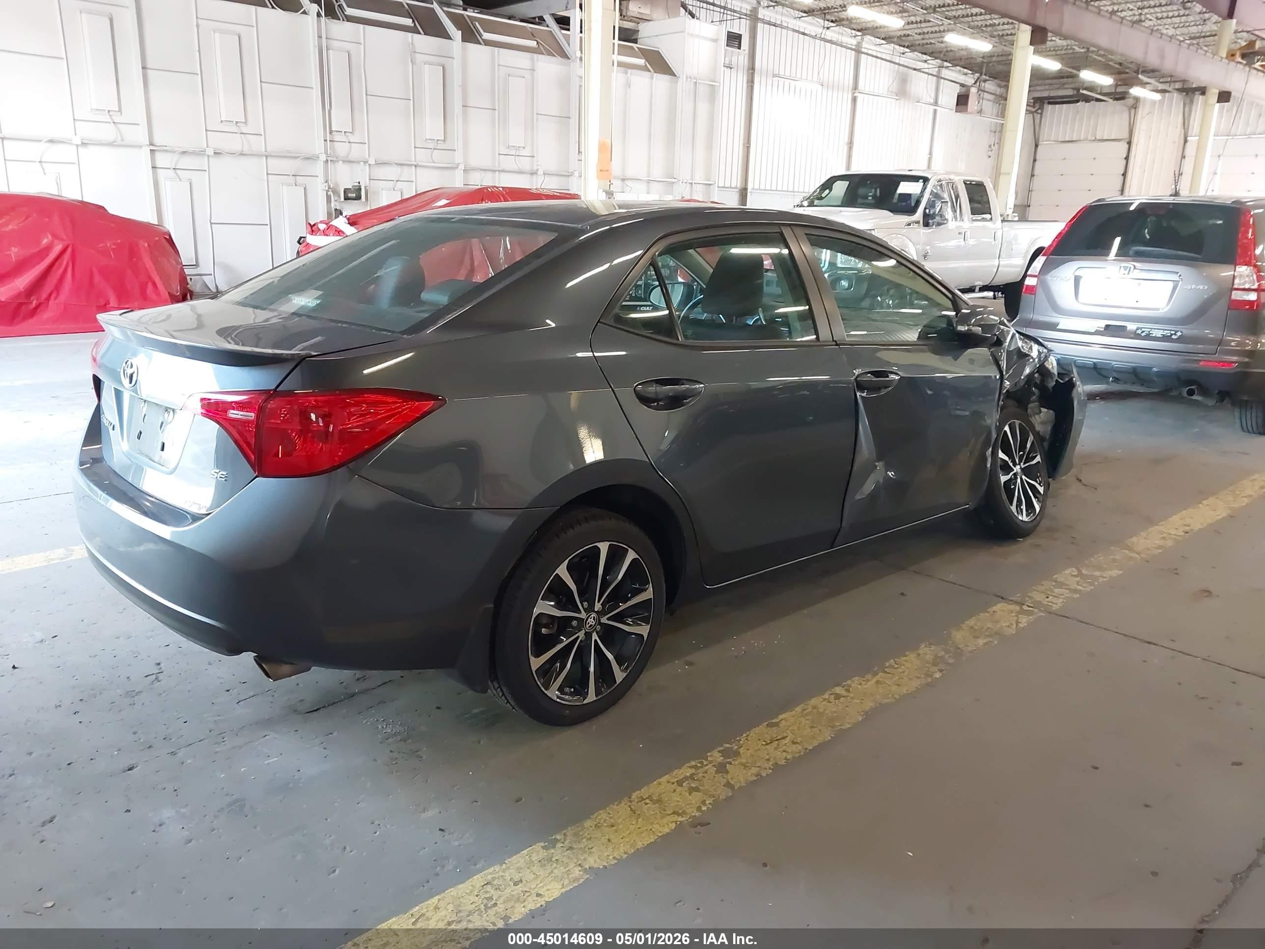2017 Toyota Corolla Se Gray vin: 2T1BURHE3HC961727
