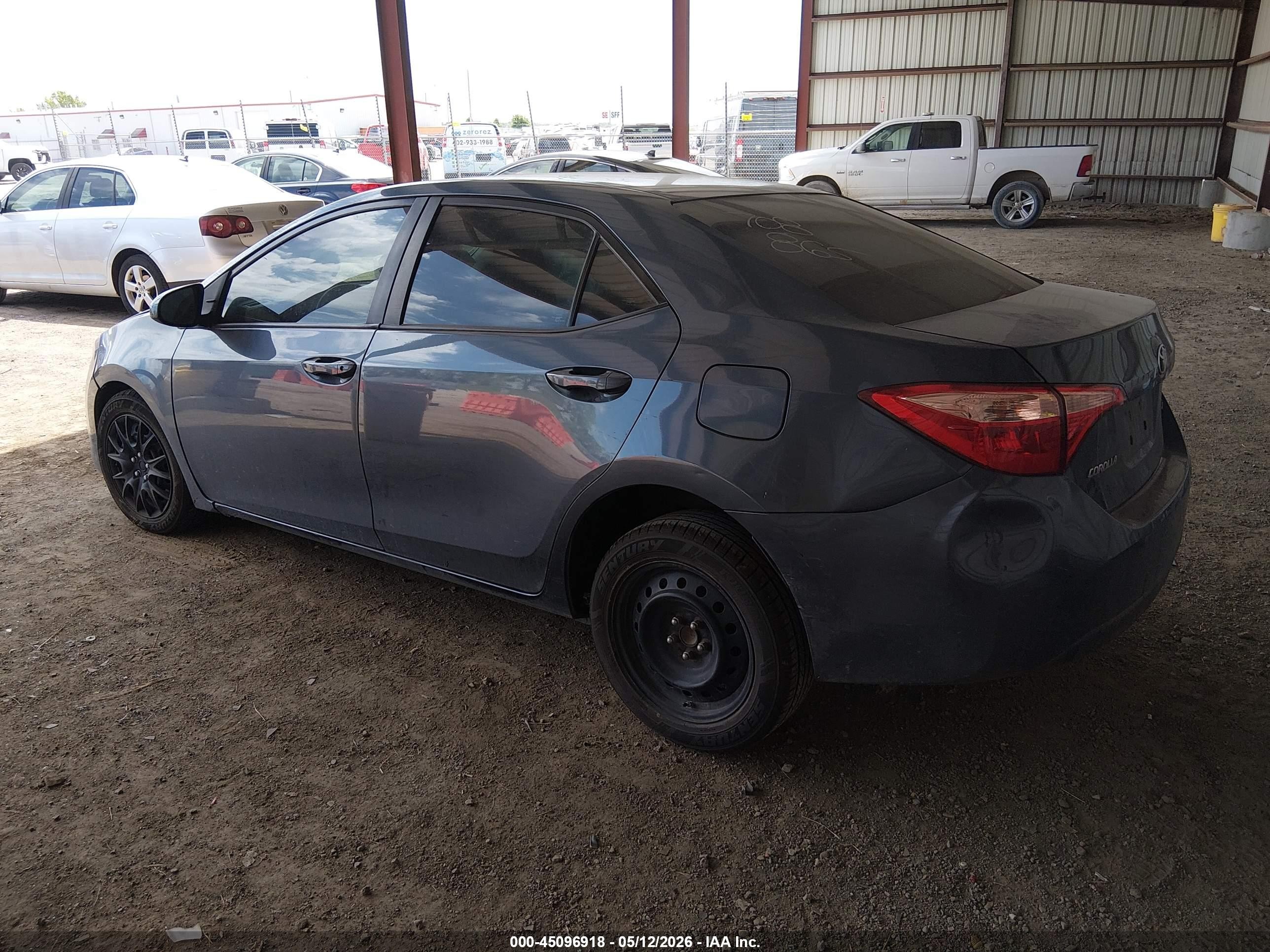 2019 Toyota Corolla Le Серый vin: 2T1BURHE3KC152221