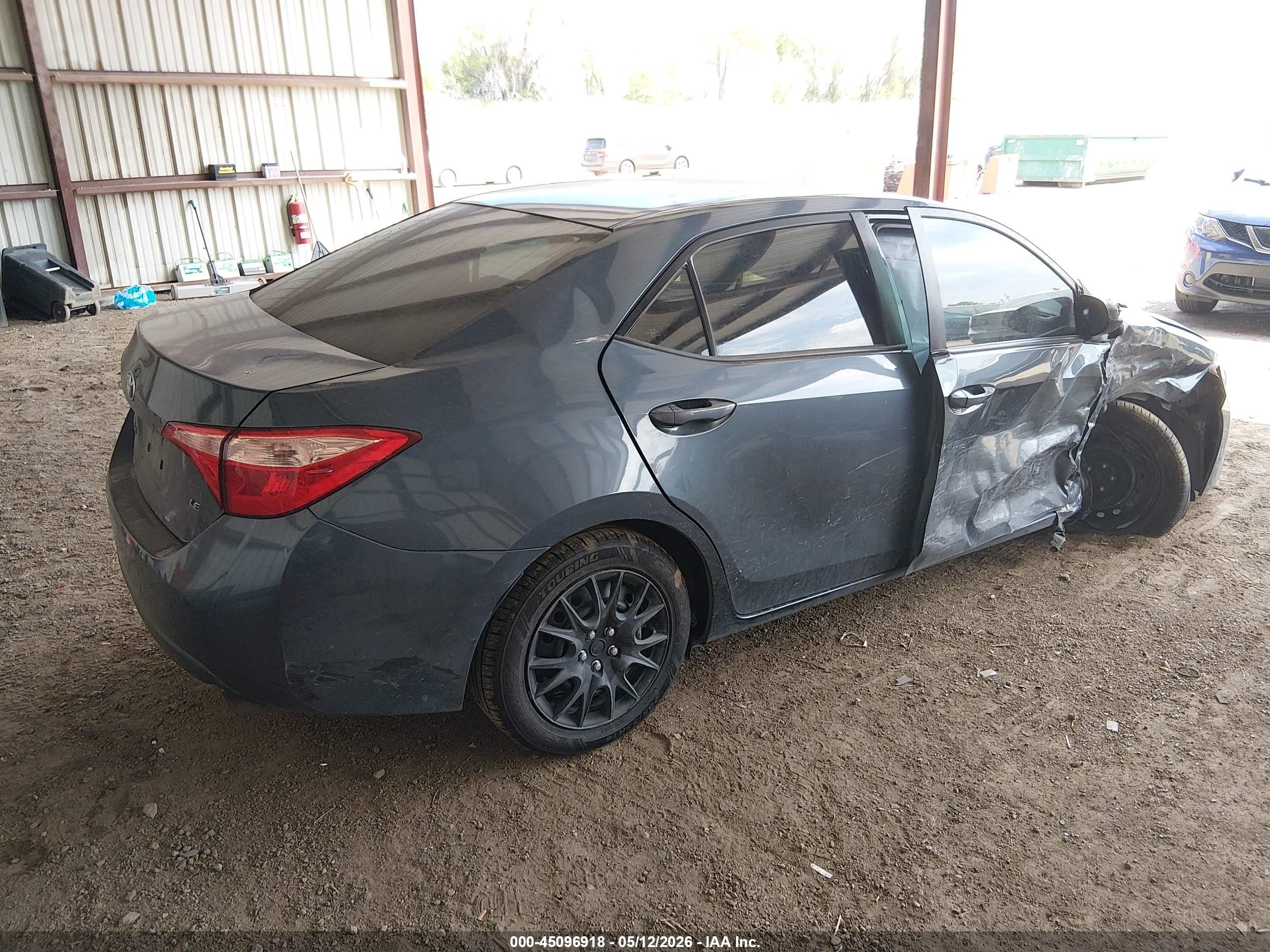 2019 Toyota Corolla Le Серый vin: 2T1BURHE3KC152221