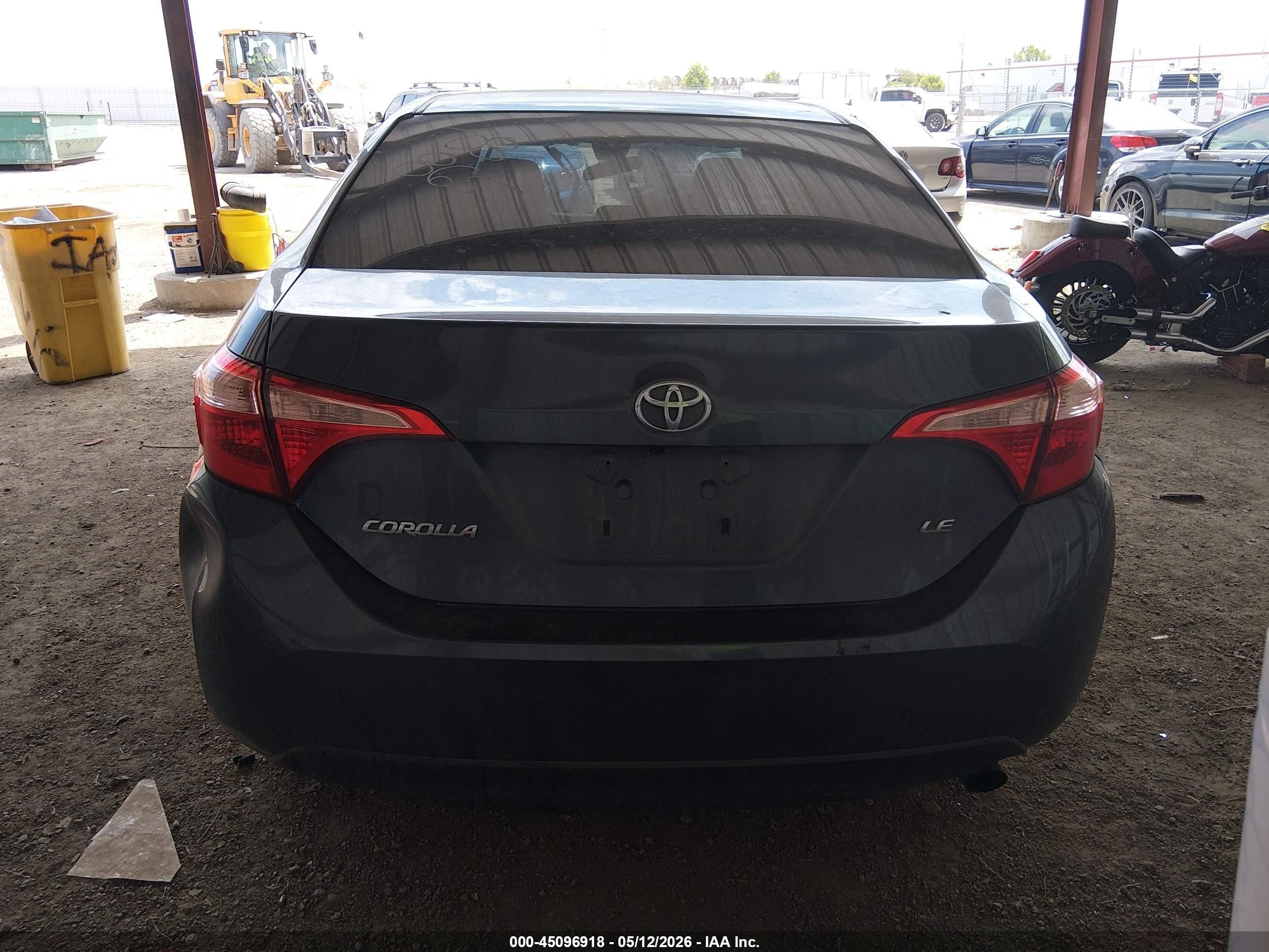 2019 Toyota Corolla Le Серый vin: 2T1BURHE3KC152221