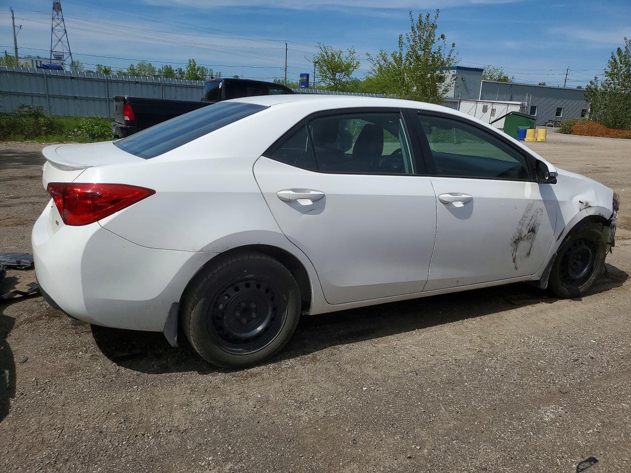 2019 Toyota Corolla L White vin: 2T1BURHE3KC178110