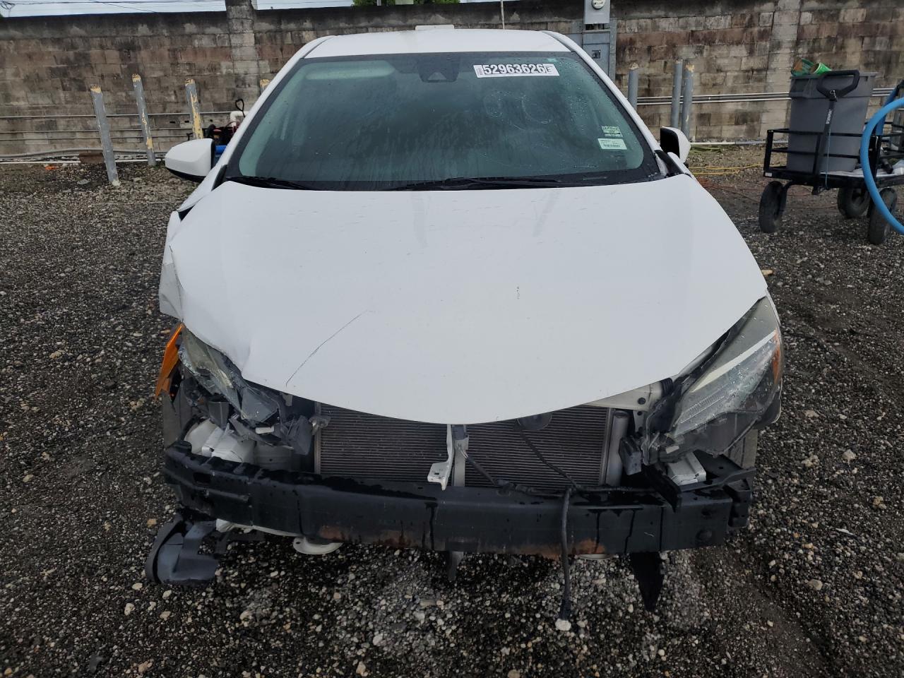 2019 Toyota Corolla Le White vin: 2T1BURHE3KC184330 Damage: Front Bumper Reinforcement, Broken, Replacement Required