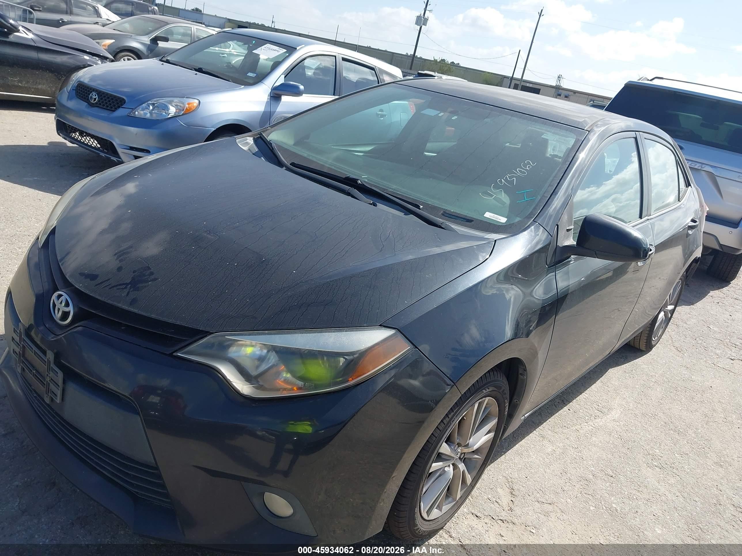 2014 Toyota Corolla Le Plus Black vin: 2T1BURHE4EC003191