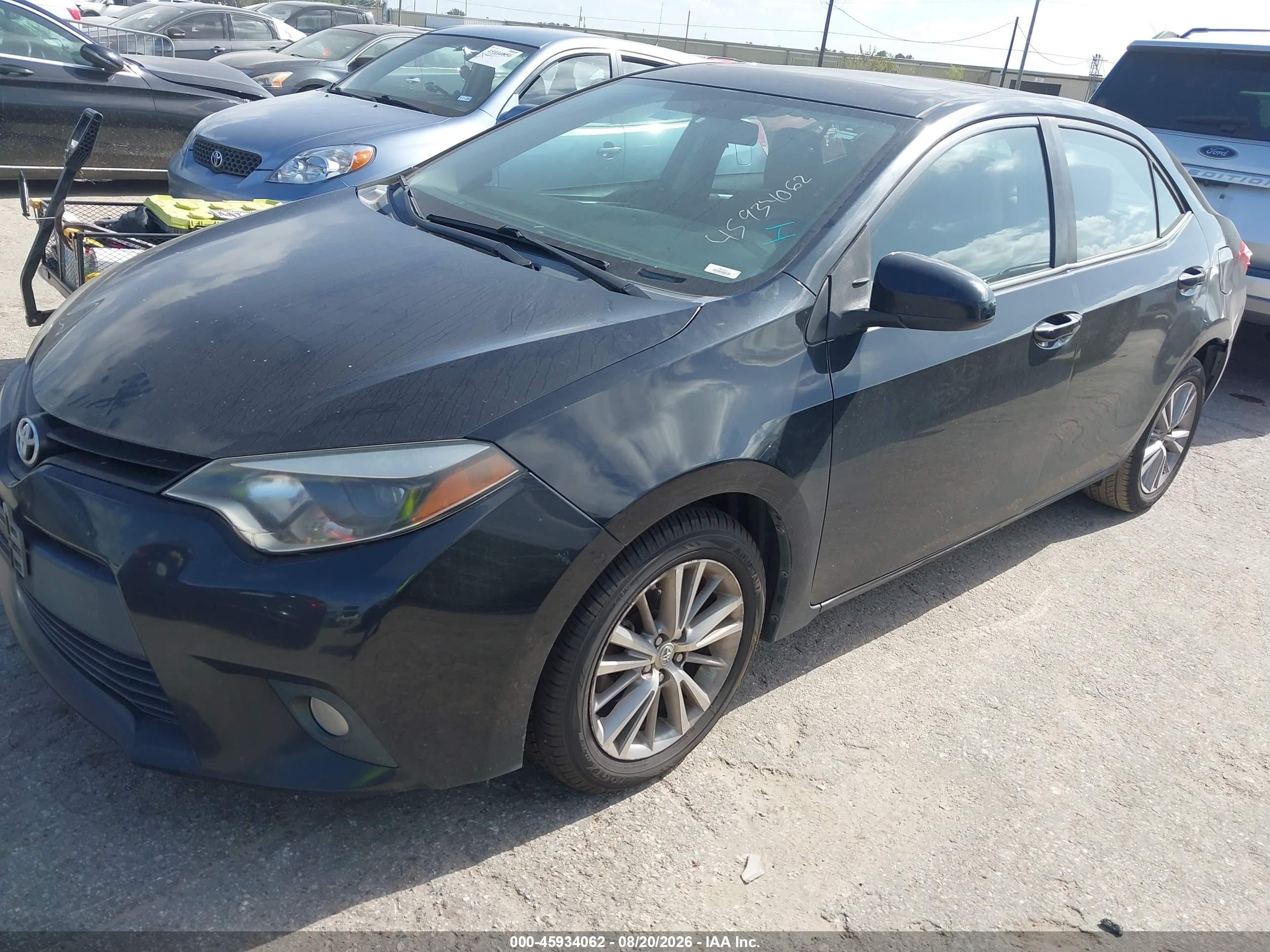 2014 Toyota Corolla Le Plus Black vin: 2T1BURHE4EC003191