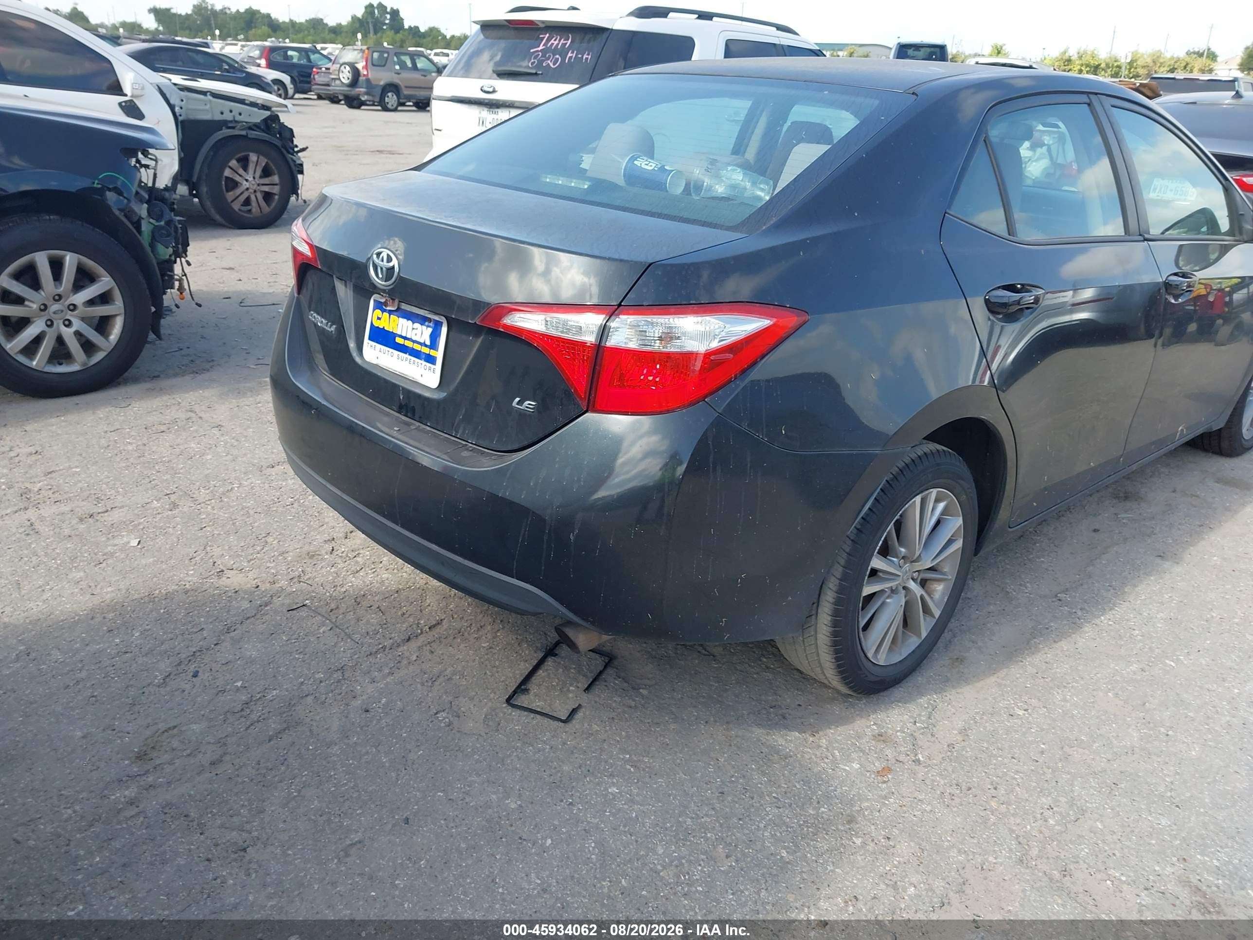 2014 Toyota Corolla Le Plus Black vin: 2T1BURHE4EC003191