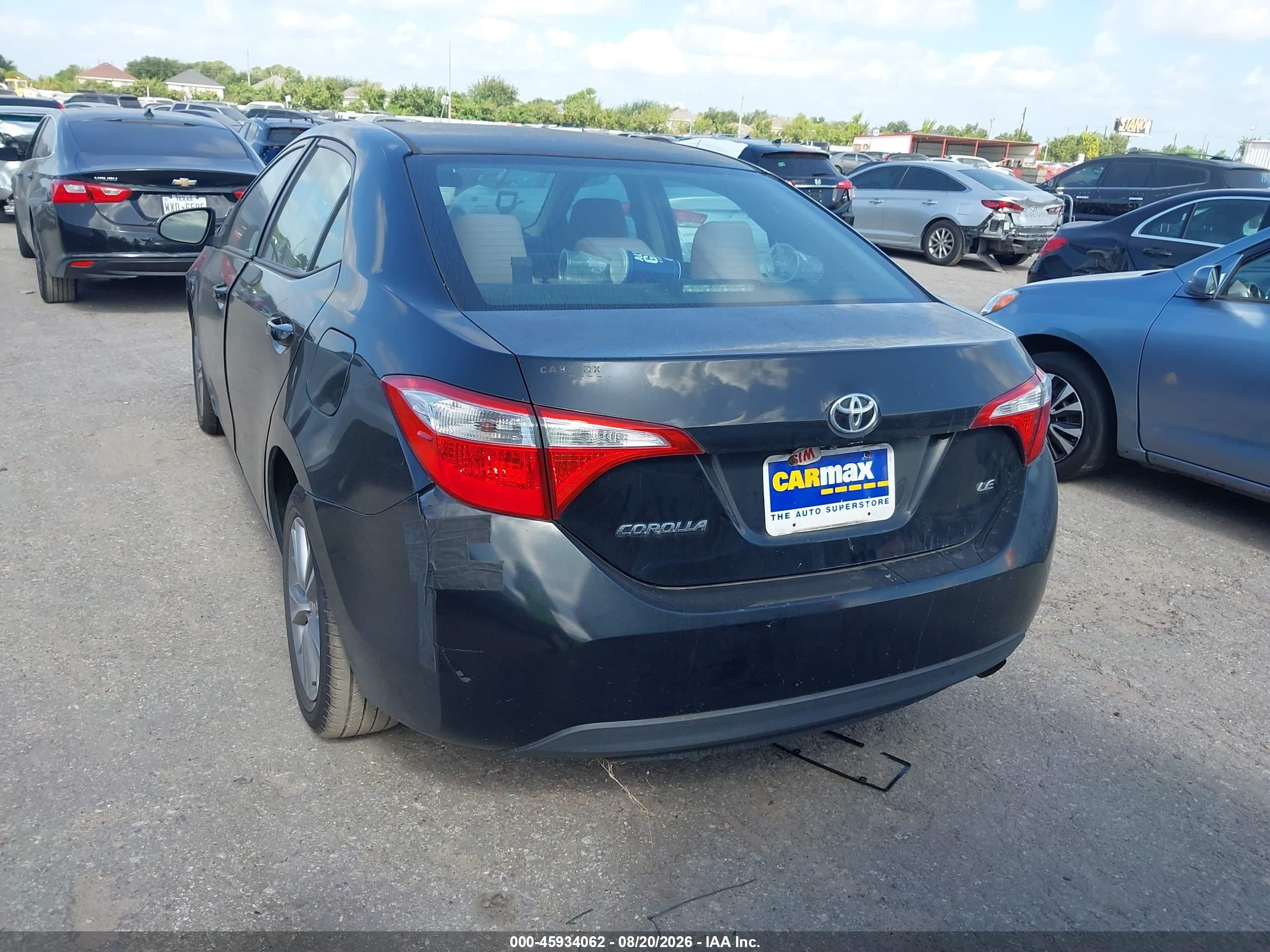 2014 Toyota Corolla Le Plus Black vin: 2T1BURHE4EC003191
