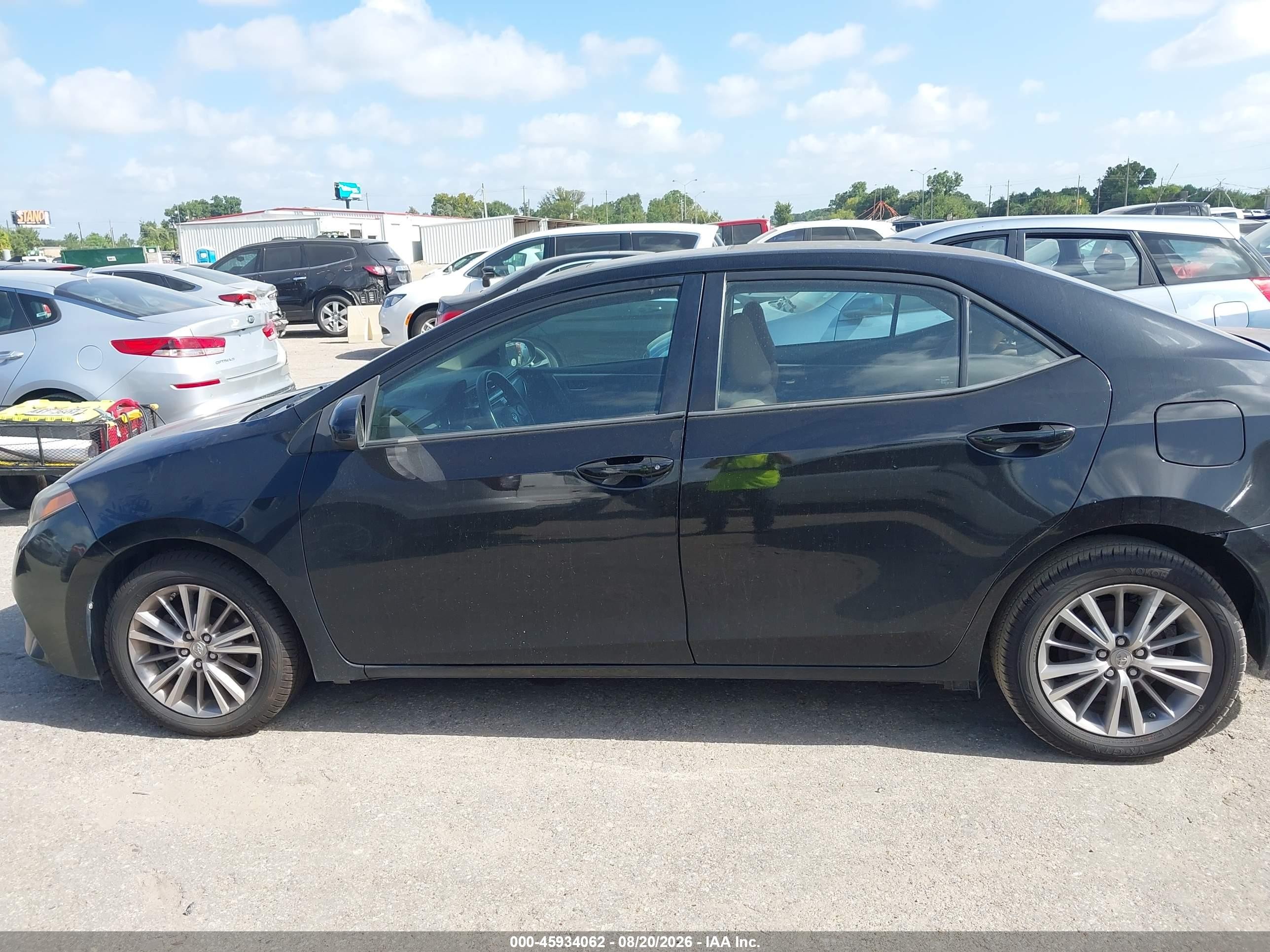 2014 Toyota Corolla Le Plus Black vin: 2T1BURHE4EC003191