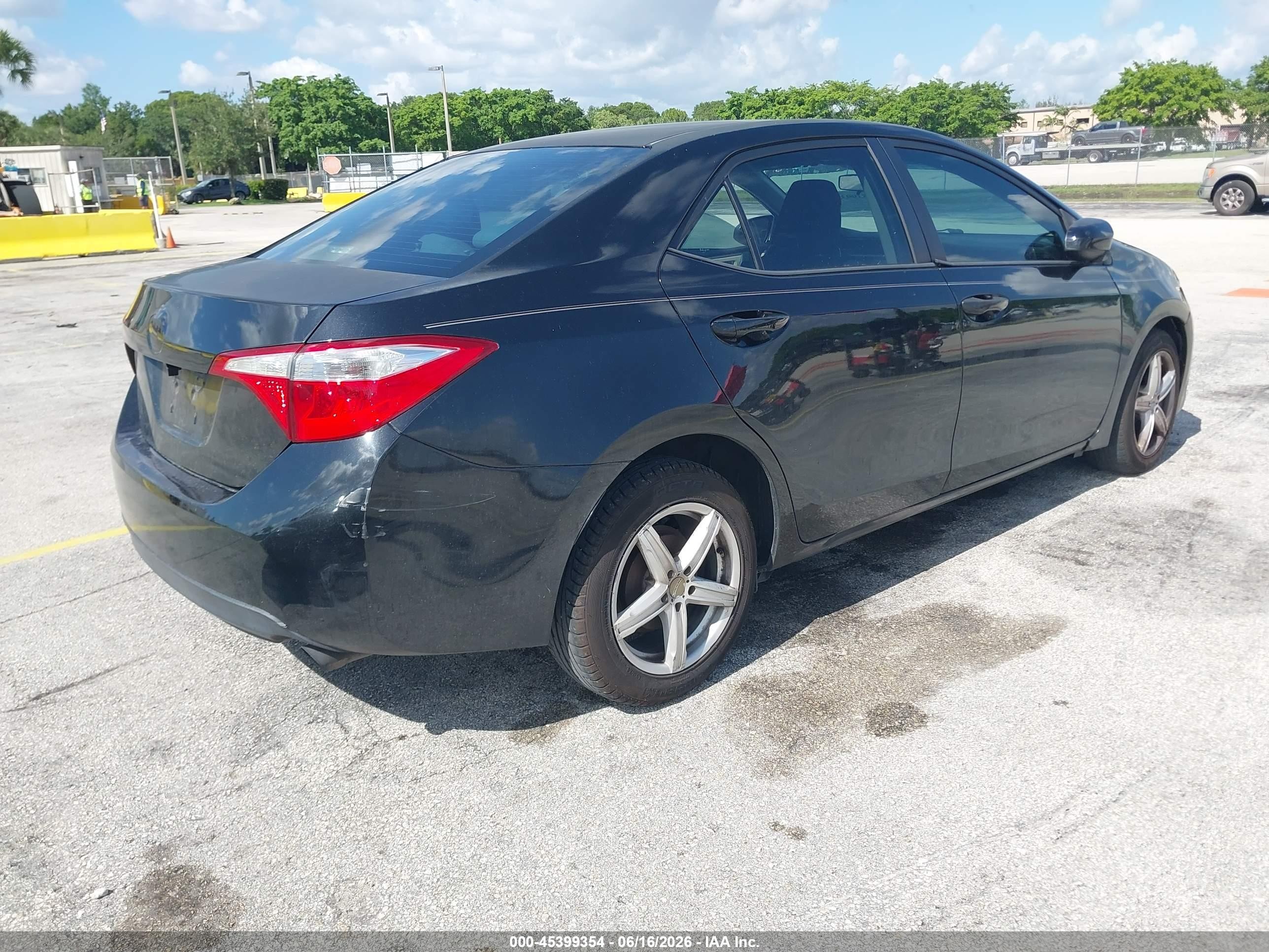 2014 Toyota Corolla Le Black vin: 2T1BURHE4EC007869