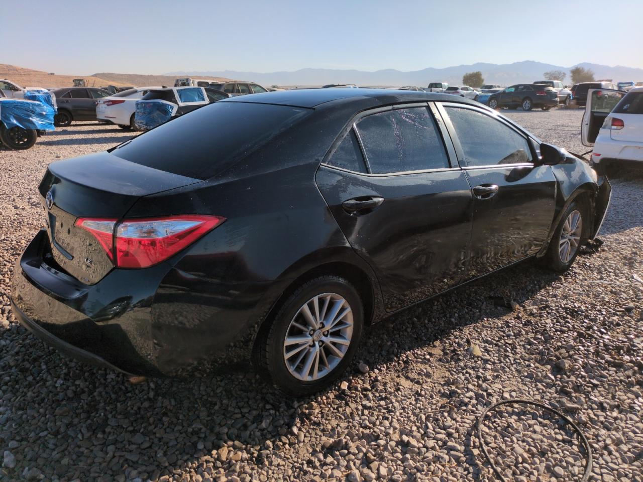 2014 Toyota Corolla L   Black vin: 2T1BURHE4EC010416