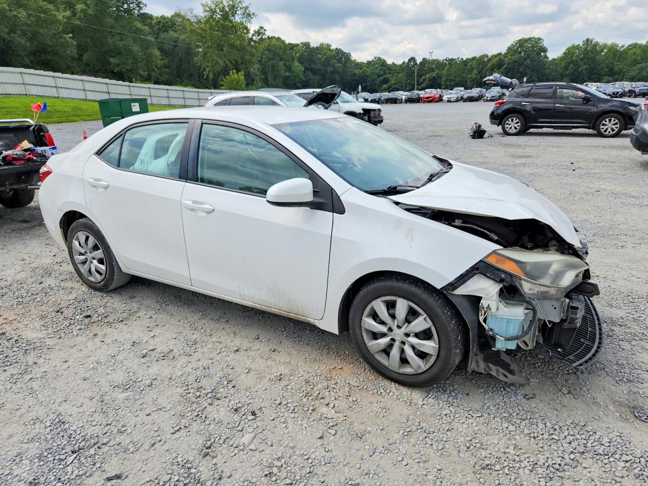2014 Toyota Corolla Le Белый vin: 2T1BURHE4EC019486