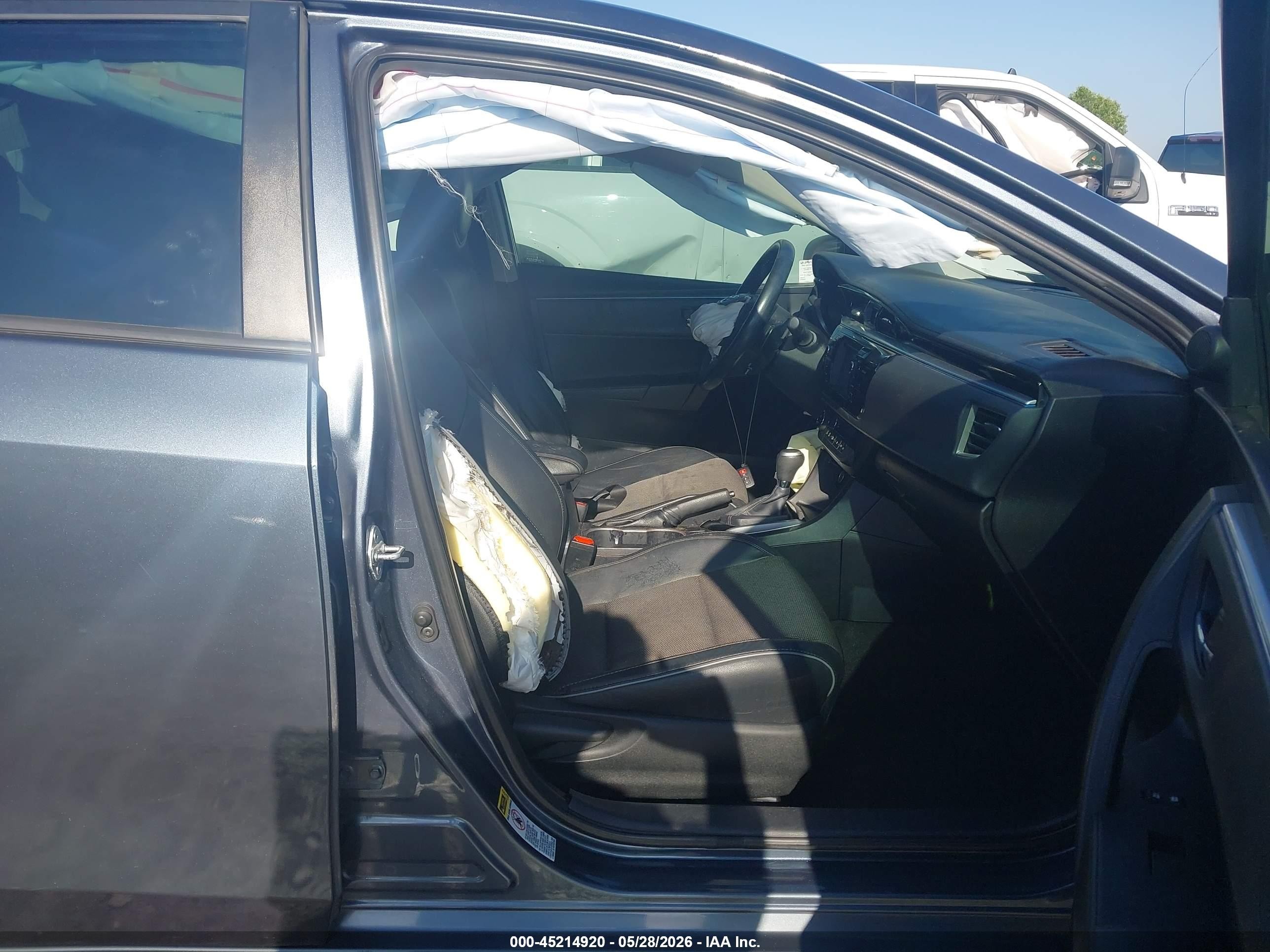 2014 Toyota Corolla S Plus Blue vin: 2T1BURHE4EC022081