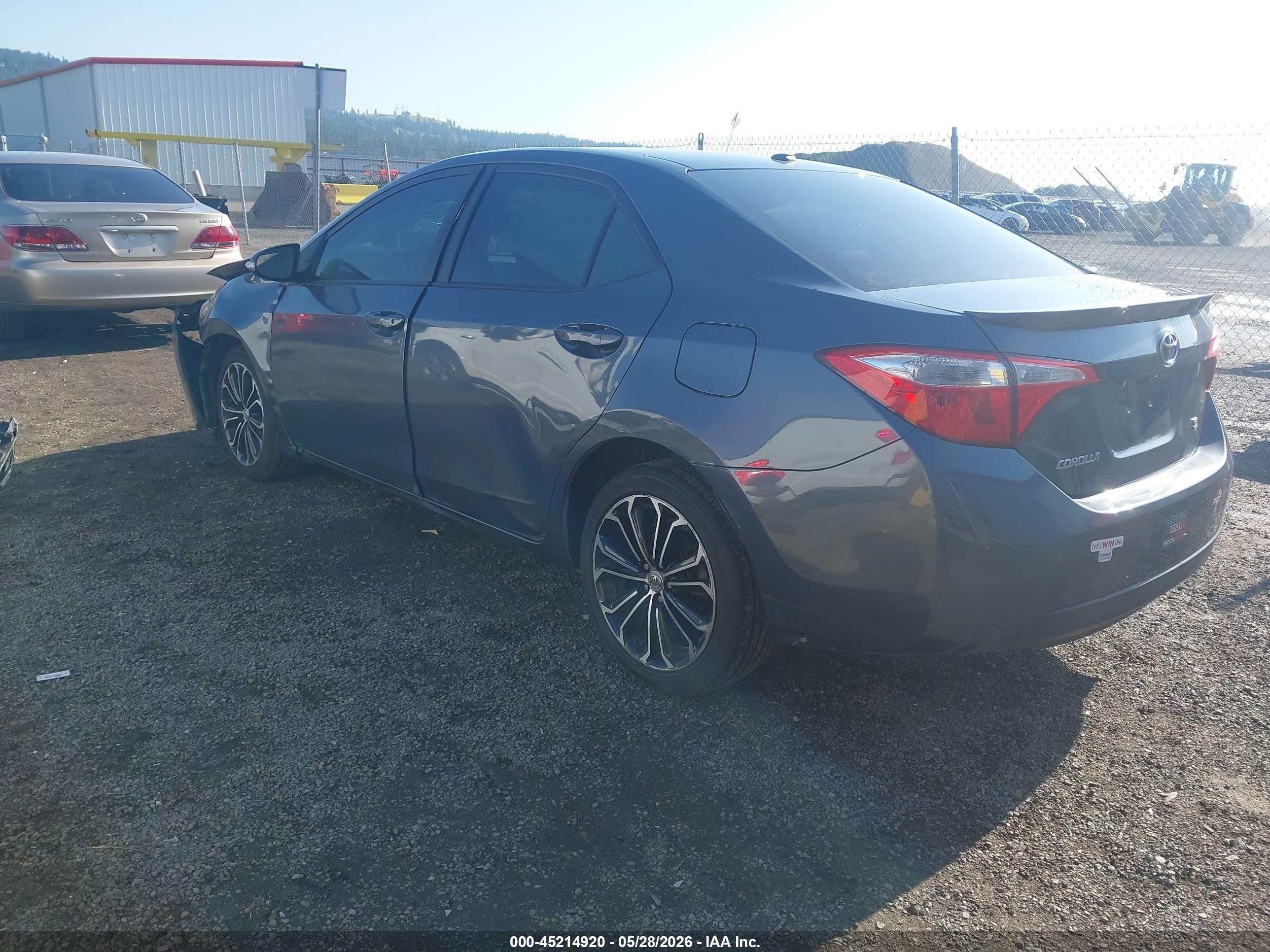 2014 Toyota Corolla S Plus Blue vin: 2T1BURHE4EC022081