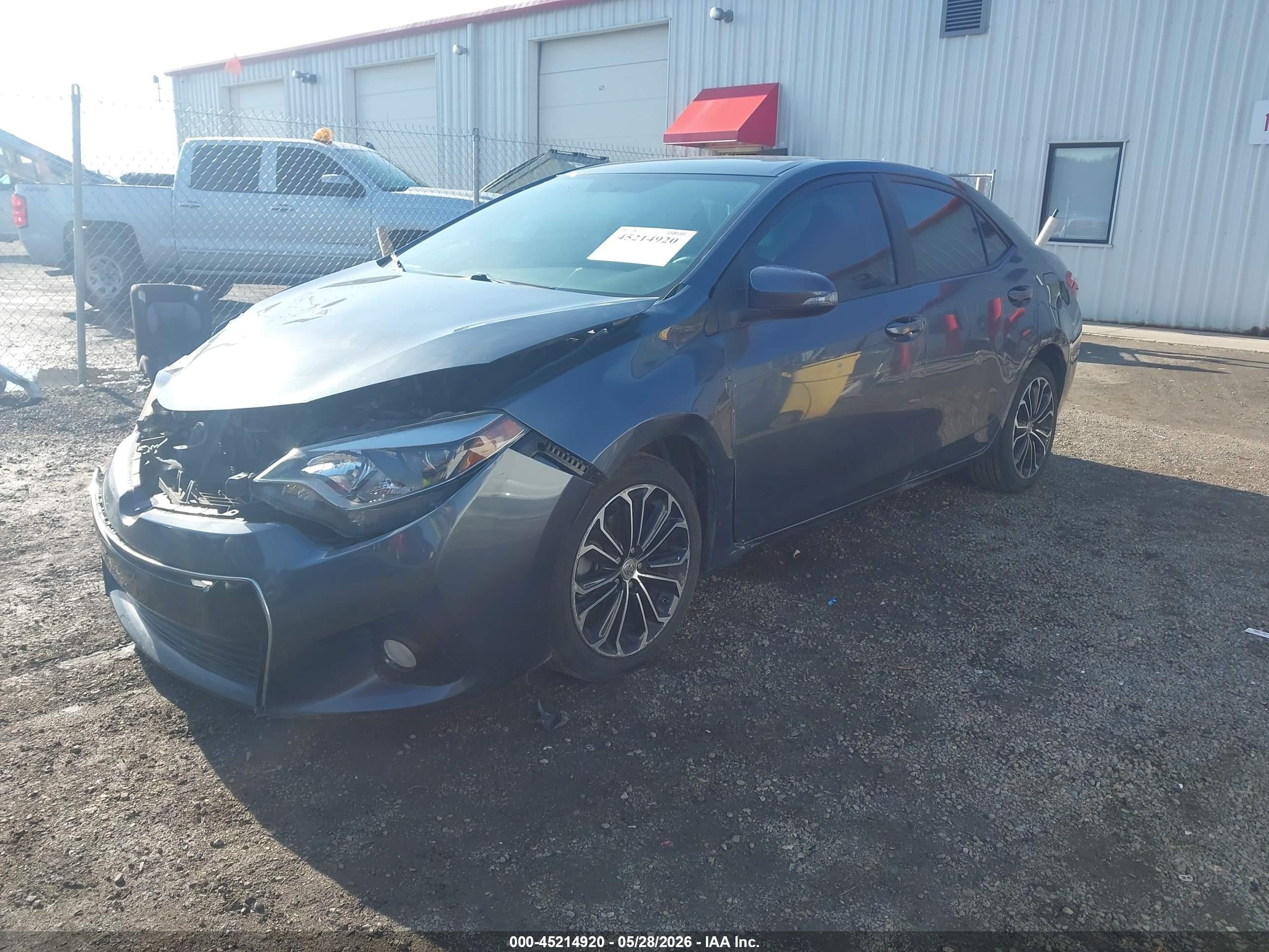 2014 Toyota Corolla S Plus Blue vin: 2T1BURHE4EC022081