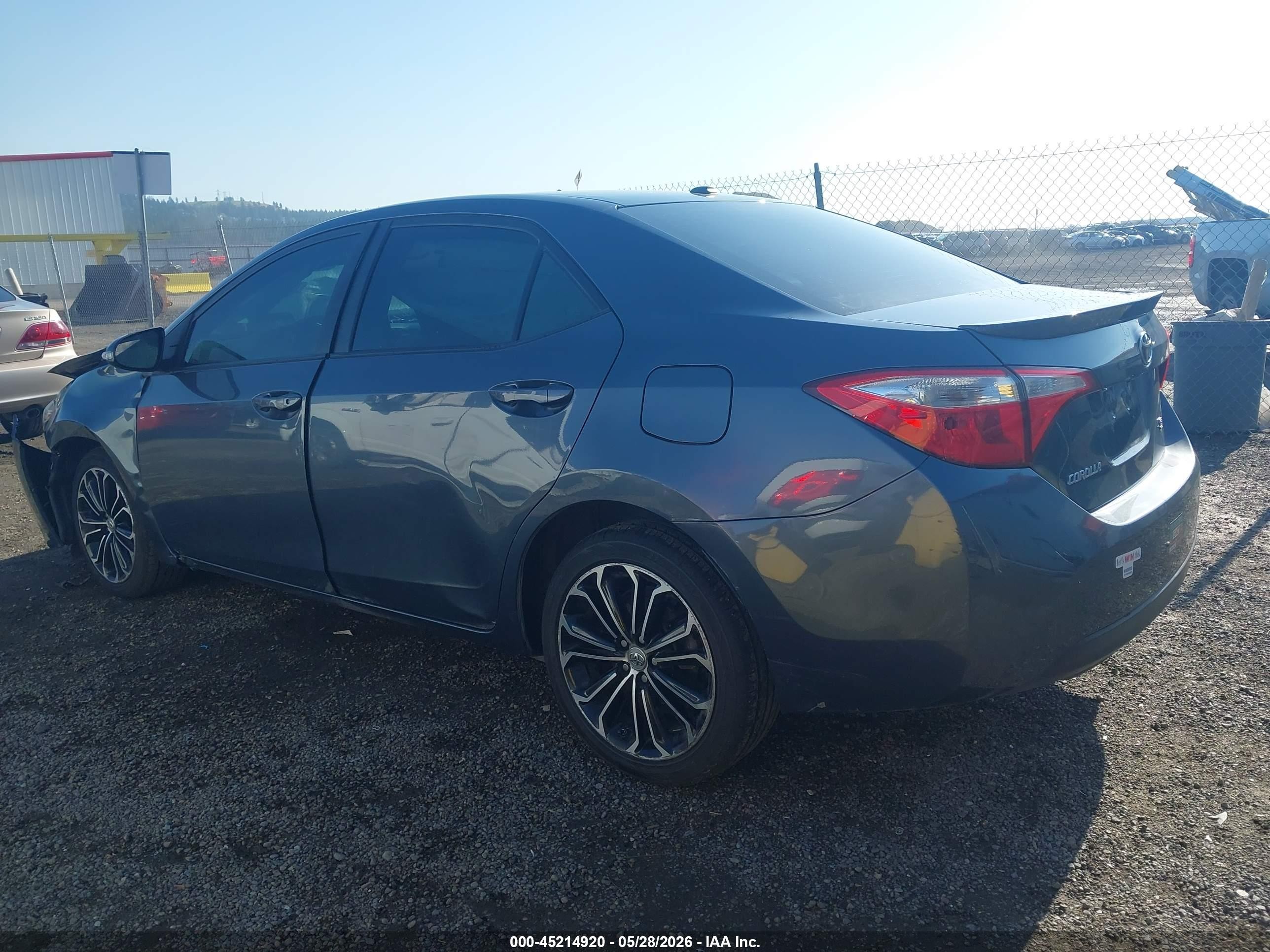 2014 Toyota Corolla S Plus Blue vin: 2T1BURHE4EC022081