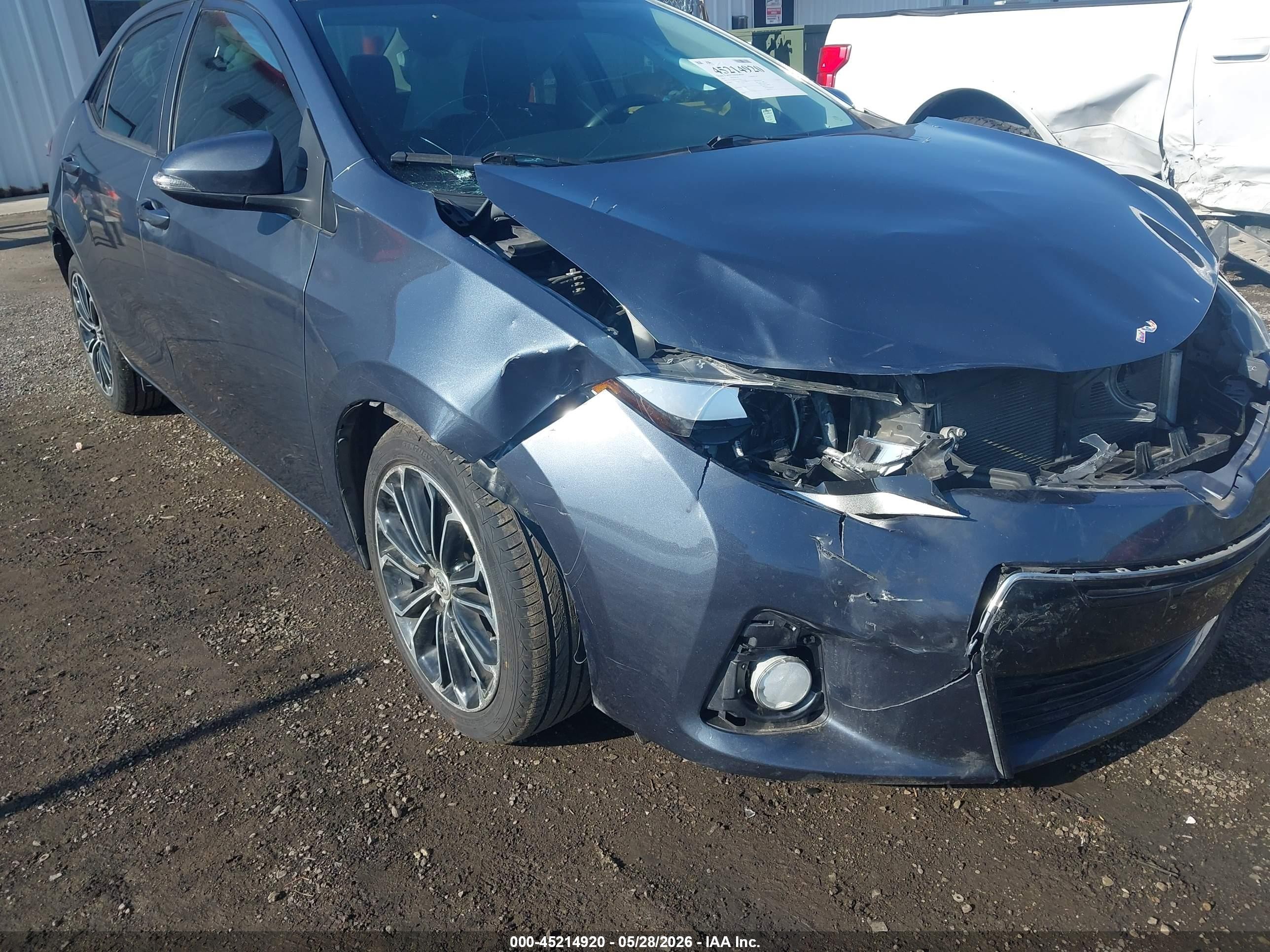2014 Toyota Corolla S Plus Blue vin: 2T1BURHE4EC022081