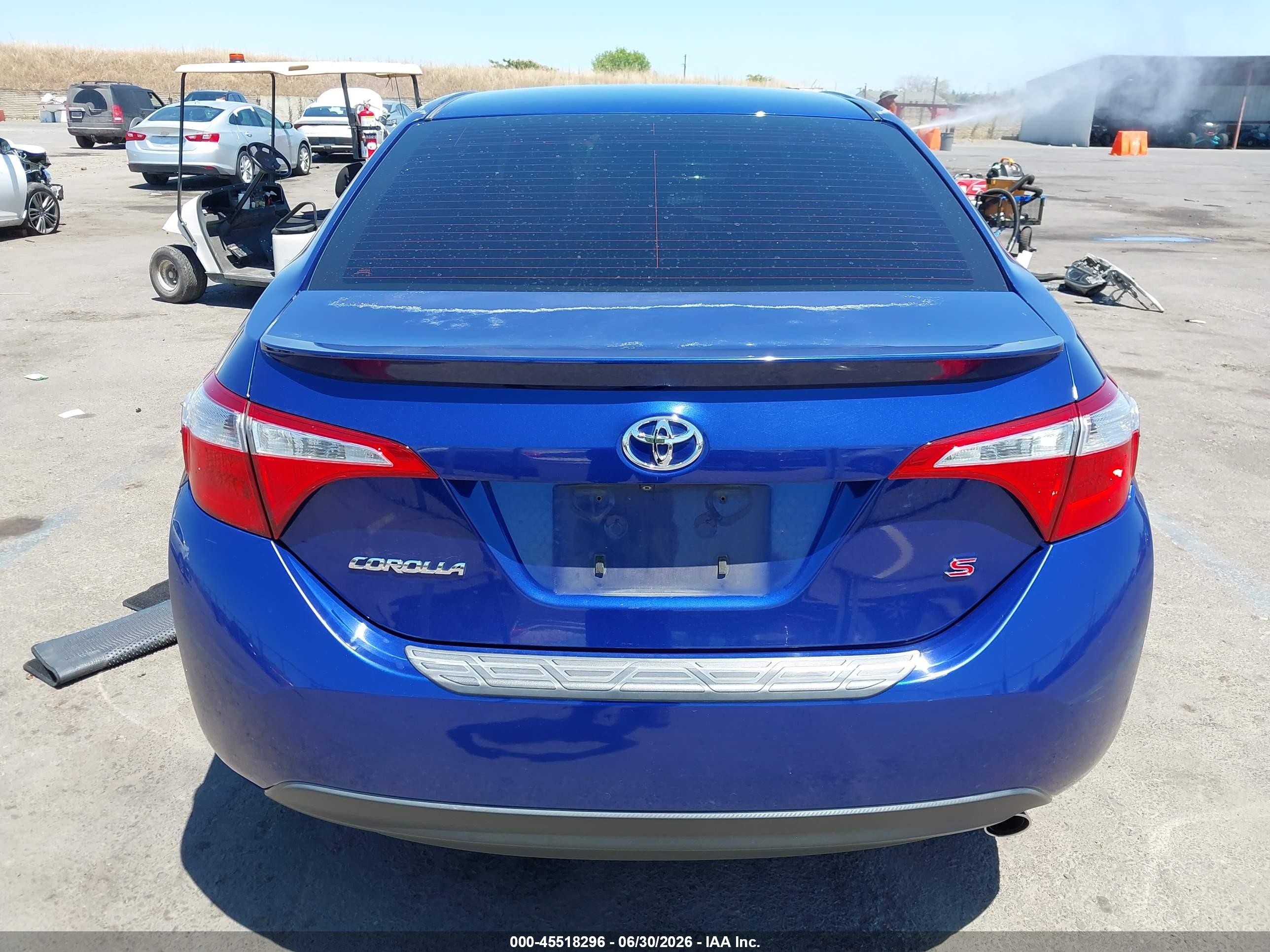 2014 Toyota Corolla S Plus Blue vin: 2T1BURHE4EC023974