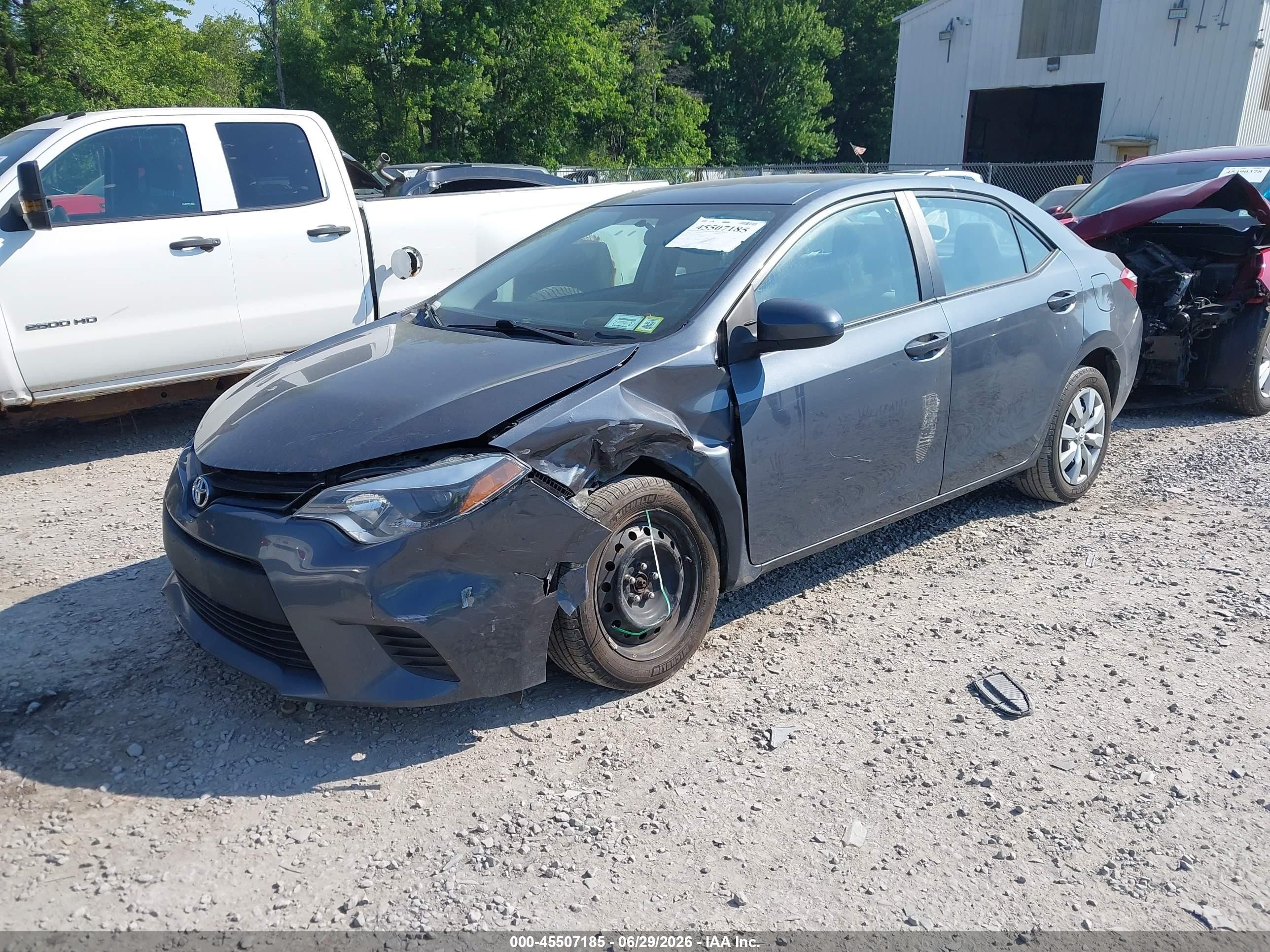 2014 Toyota Corolla Le Blue vin: 2T1BURHE4EC026034