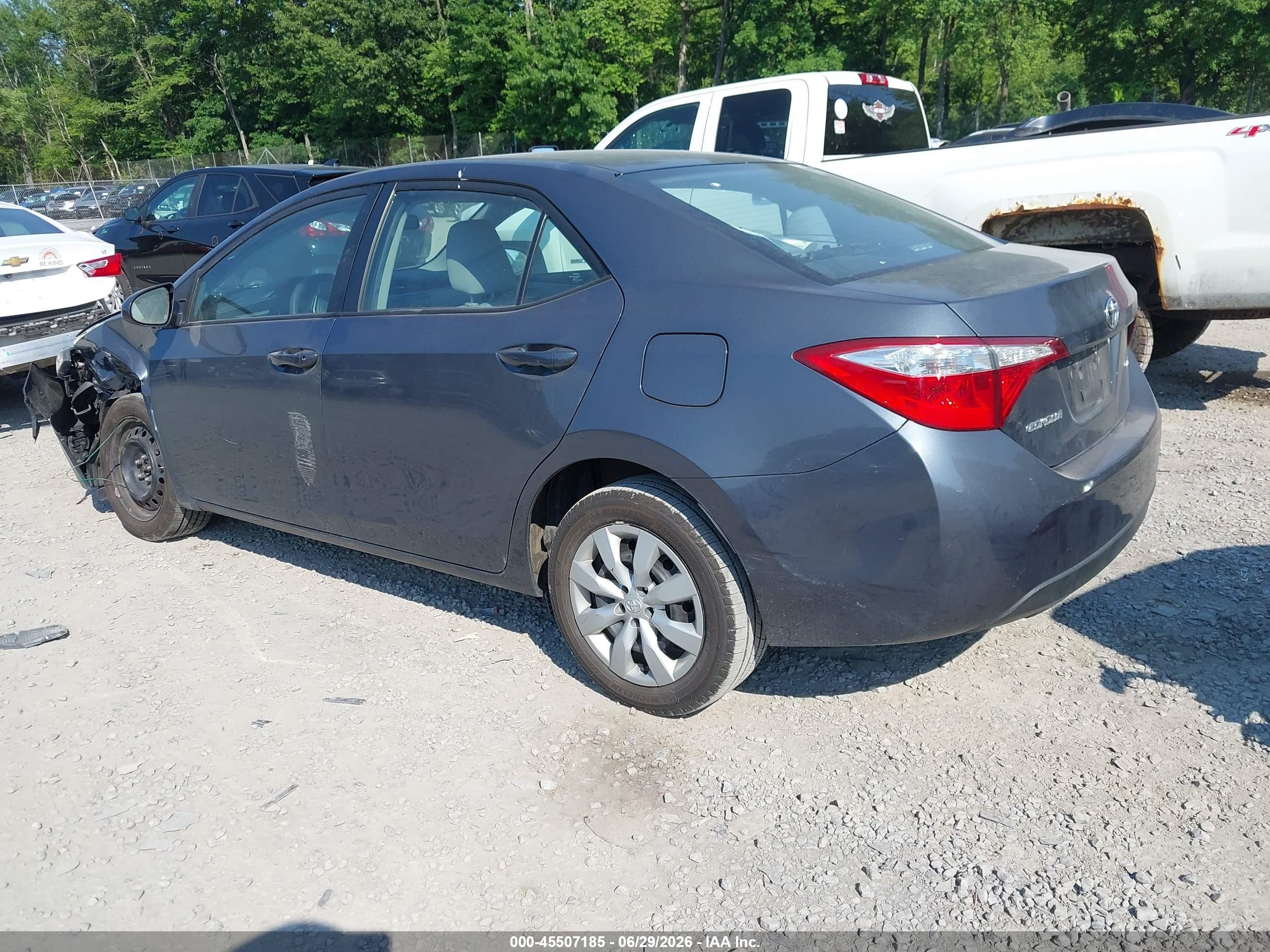 2014 Toyota Corolla Le Blue vin: 2T1BURHE4EC026034