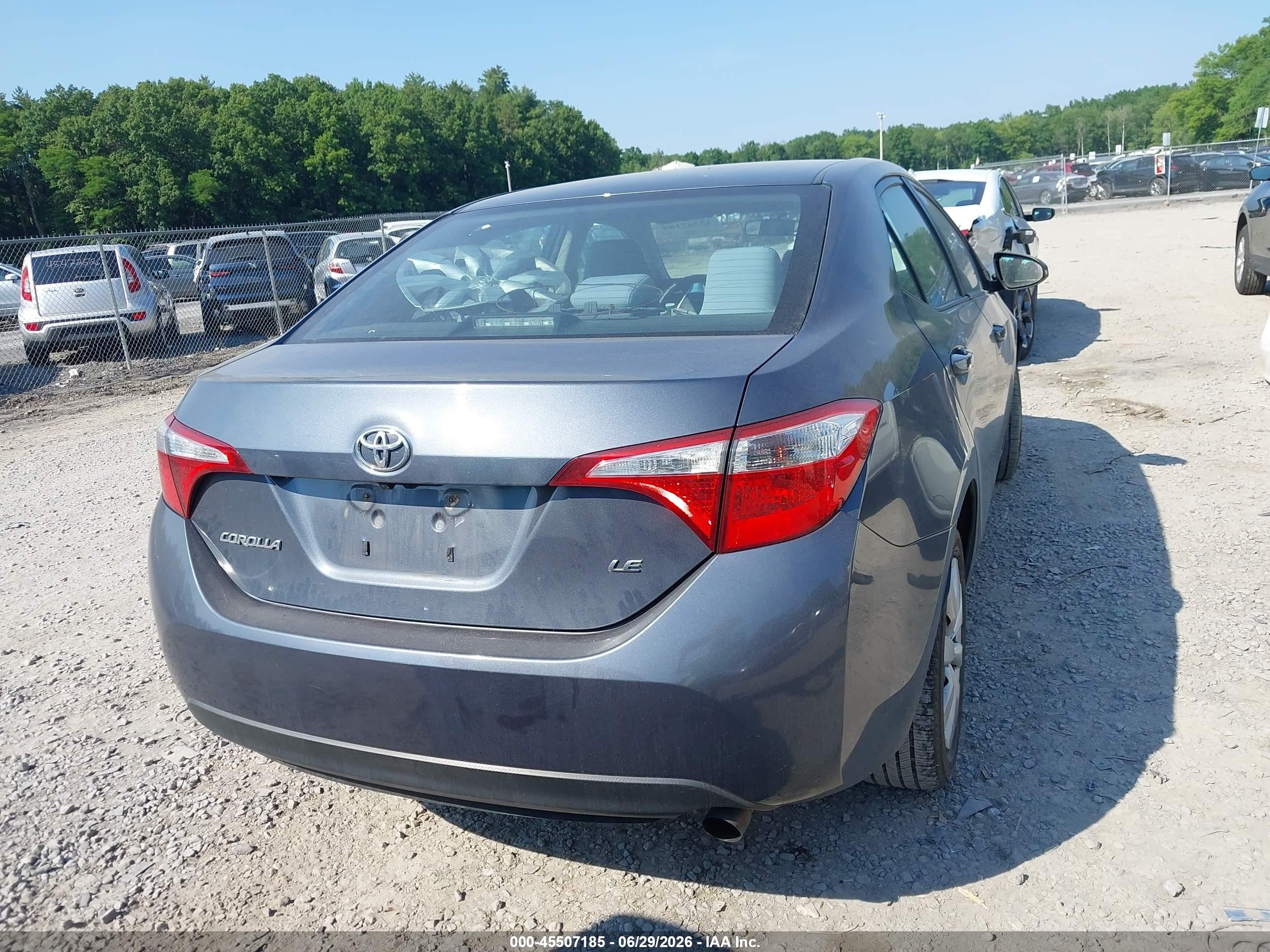 2014 Toyota Corolla Le Blue vin: 2T1BURHE4EC026034