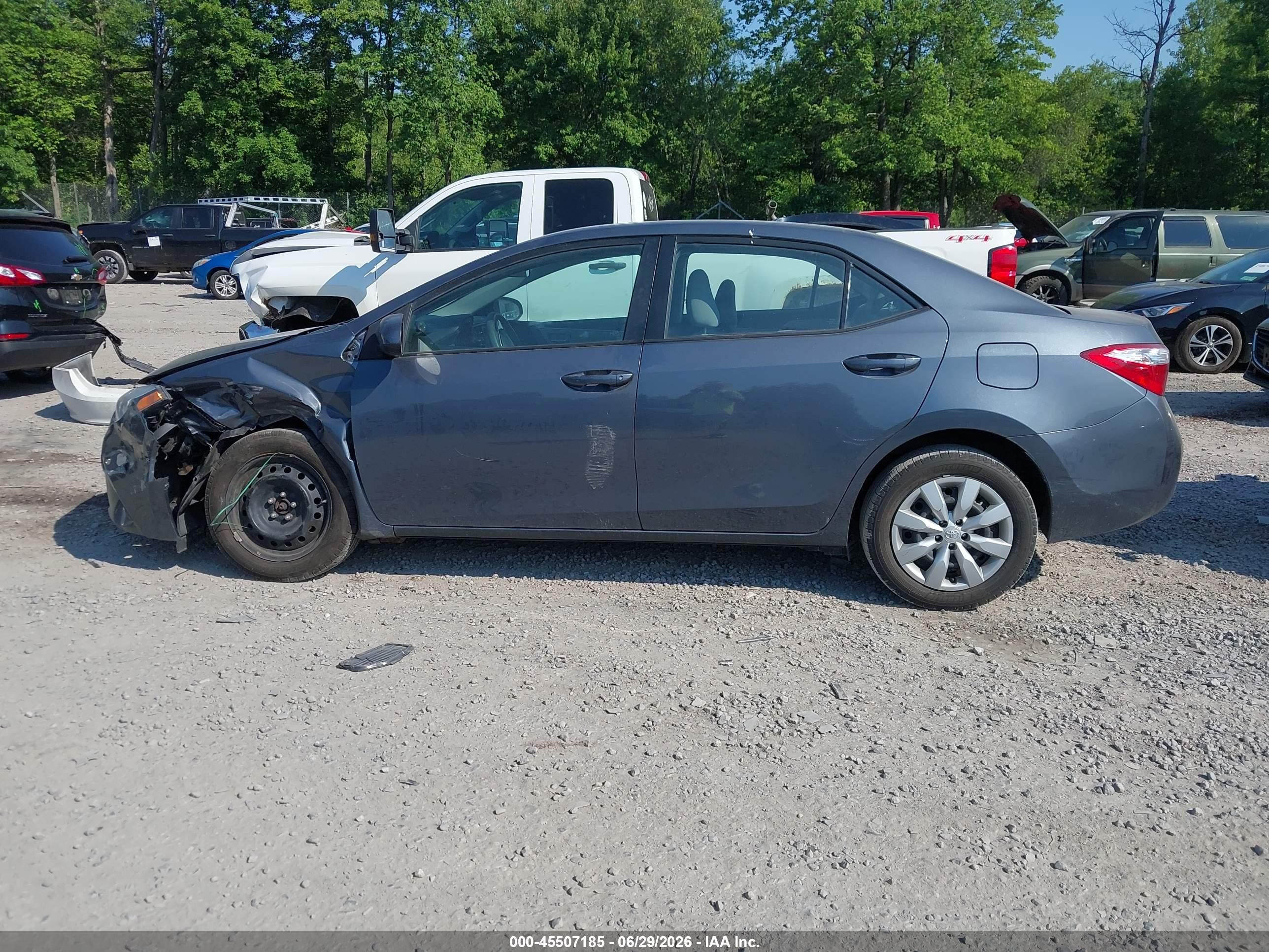 2014 Toyota Corolla Le Blue vin: 2T1BURHE4EC026034