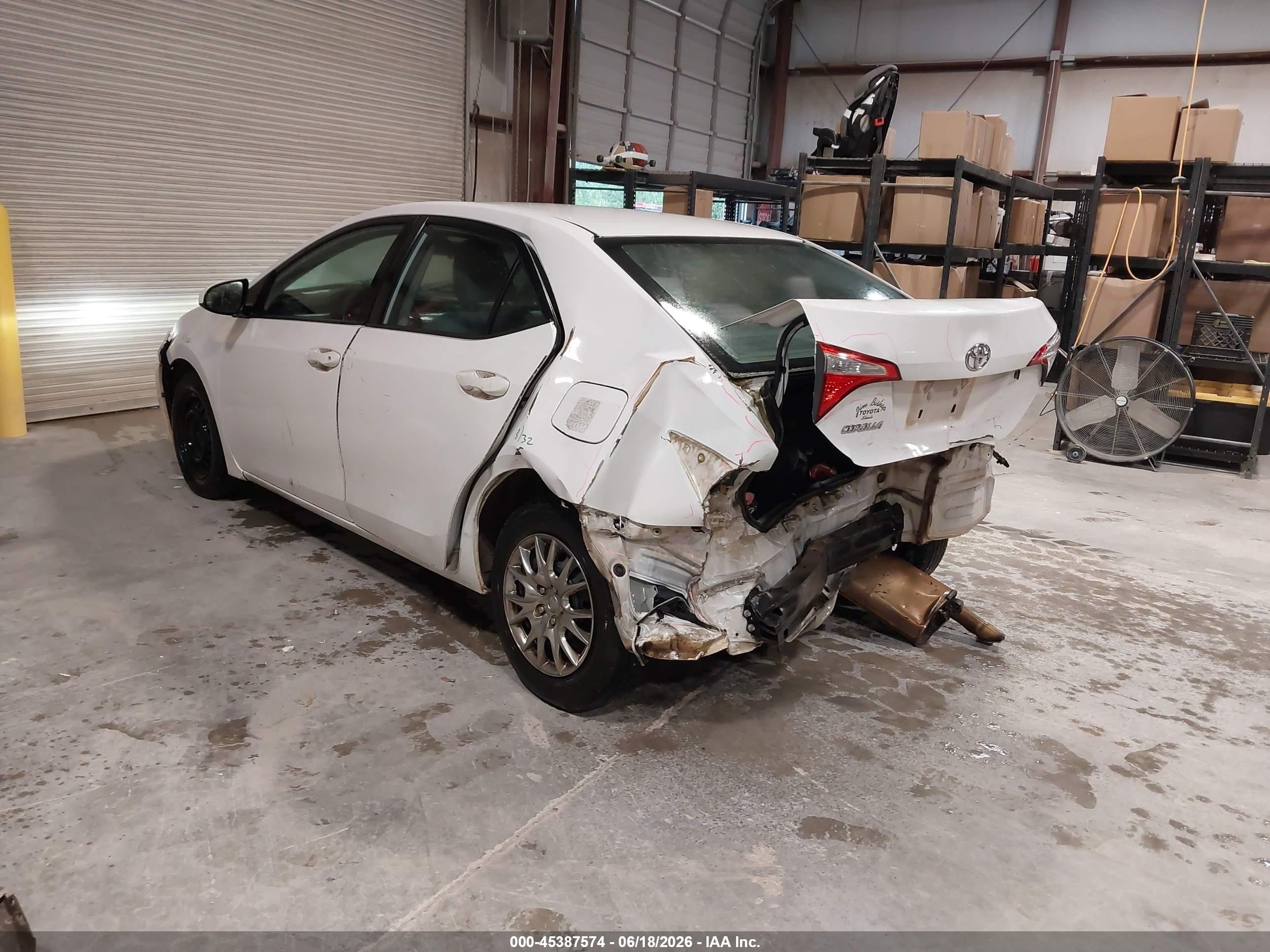 2014 Toyota Corolla L White vin: 2T1BURHE4EC026342