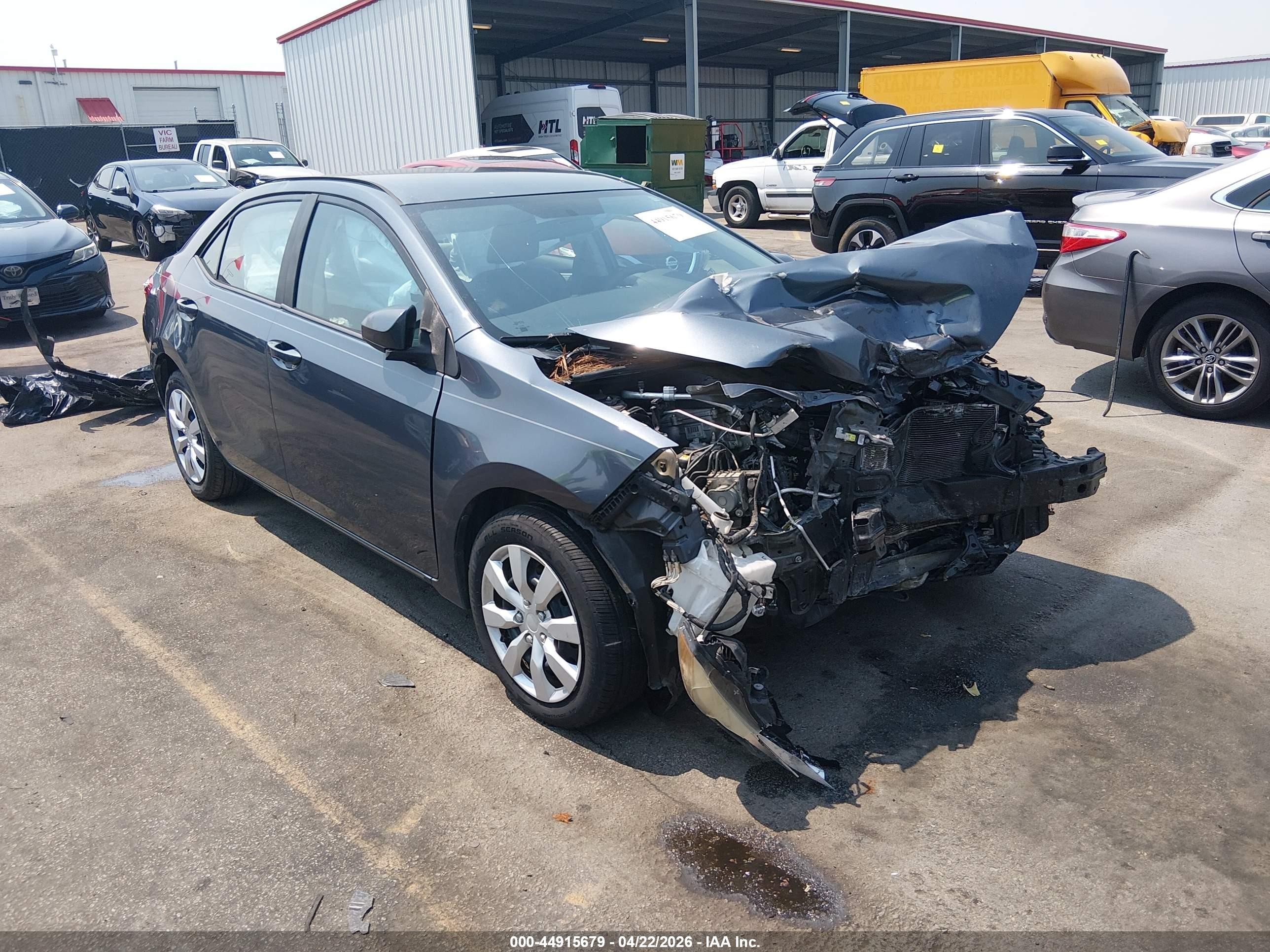 2014 Toyota Corolla Le Blue vin: 2T1BURHE4EC029046
