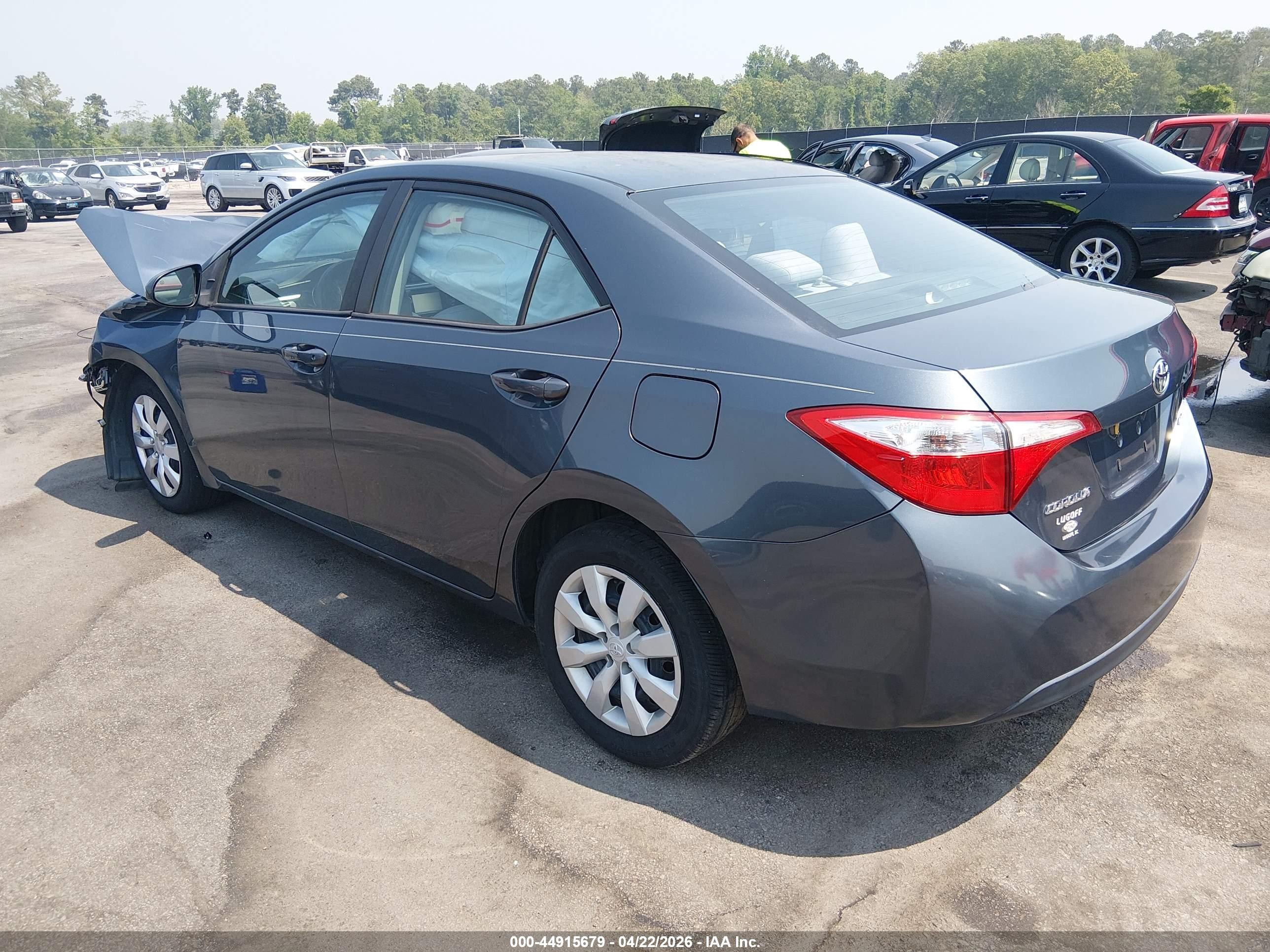 2014 Toyota Corolla Le Blue vin: 2T1BURHE4EC029046