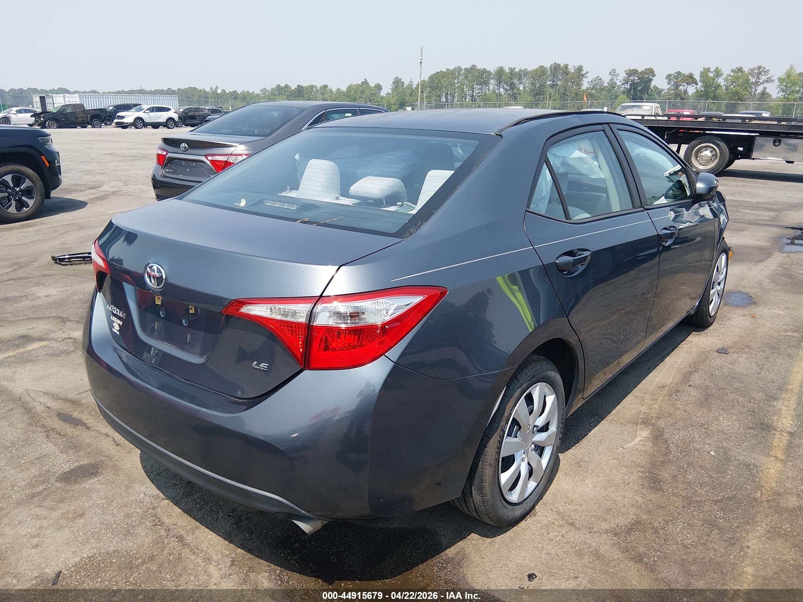 2014 Toyota Corolla Le Blue vin: 2T1BURHE4EC029046