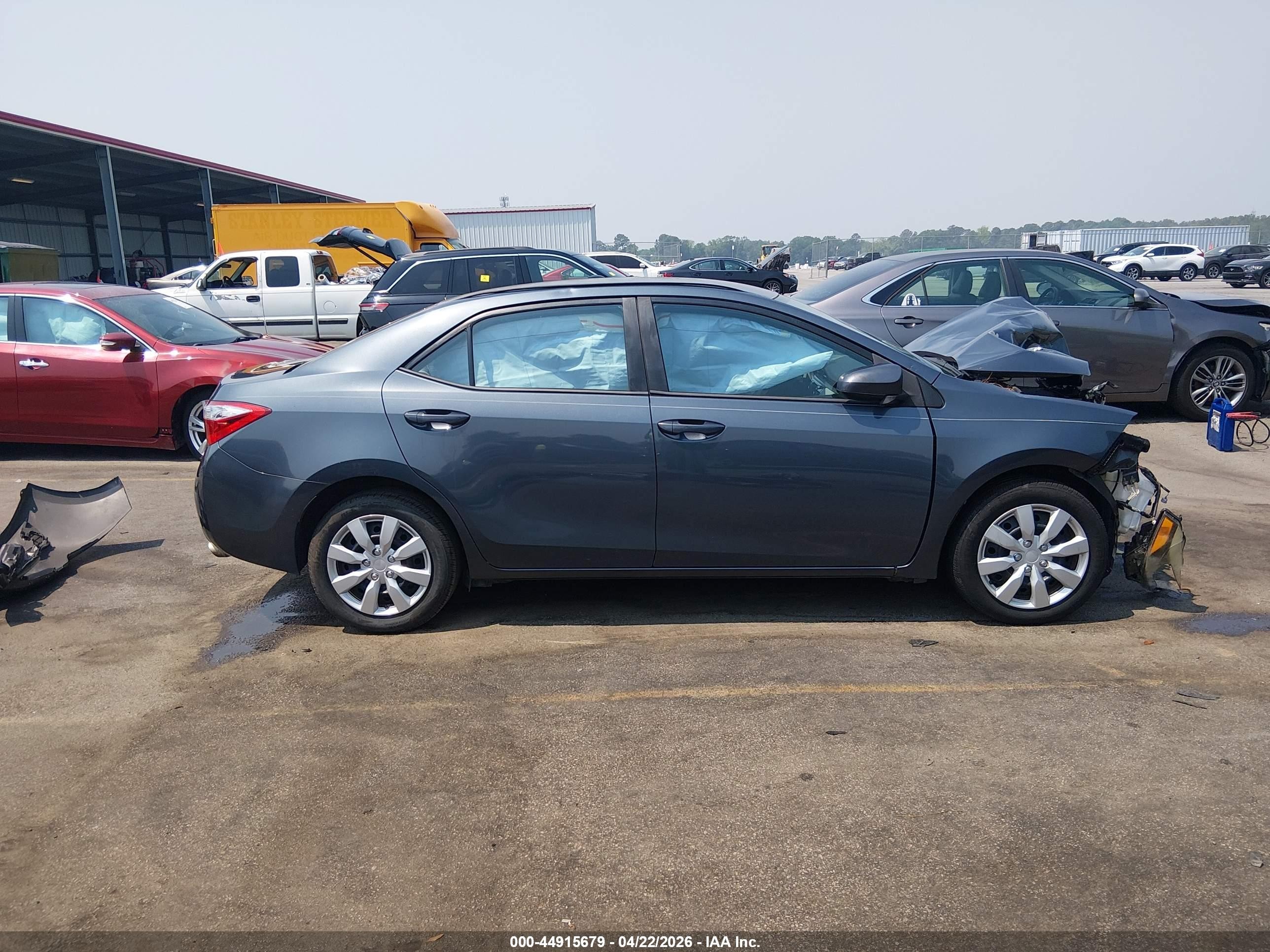 2014 Toyota Corolla Le Blue vin: 2T1BURHE4EC029046