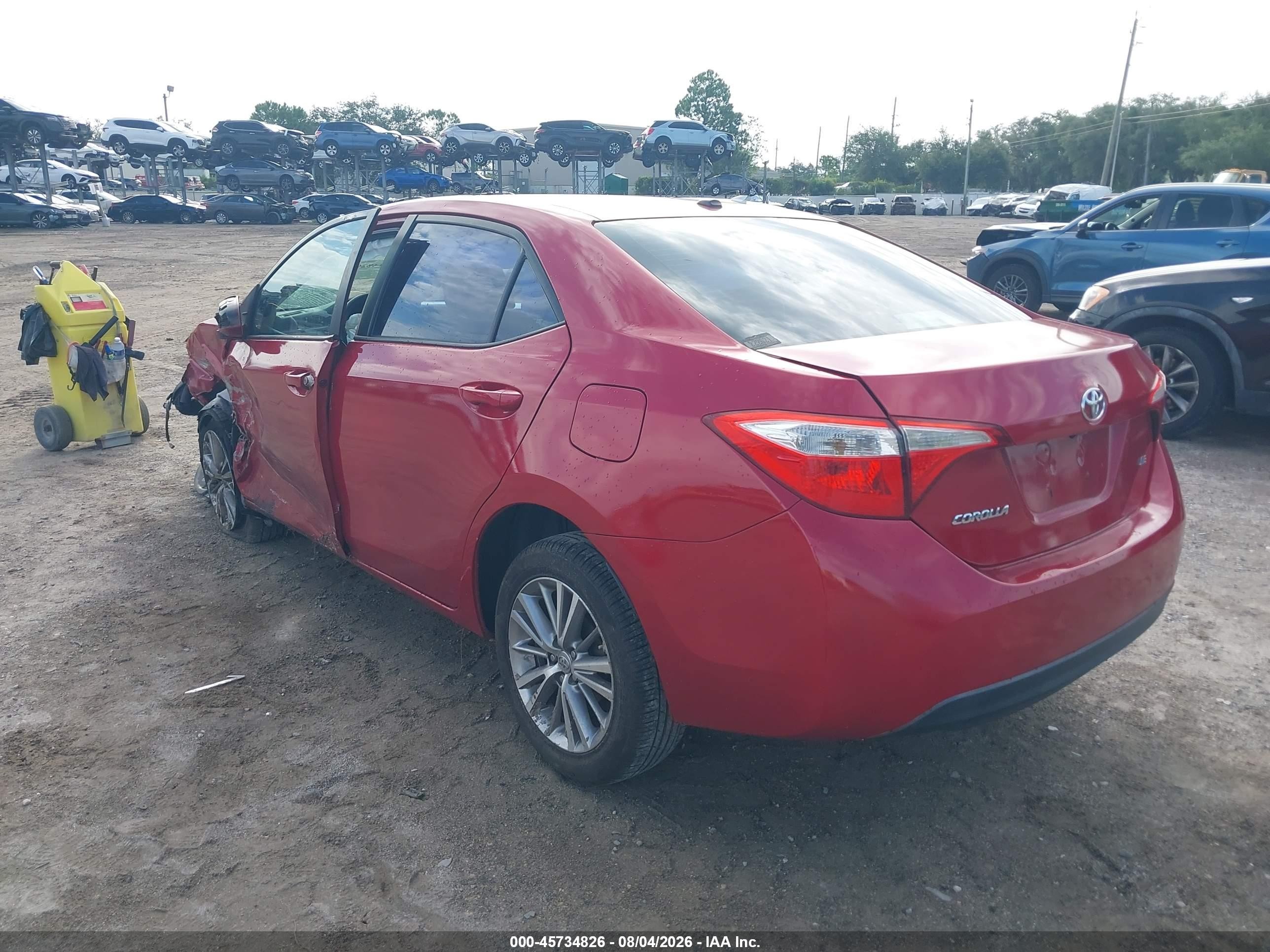2014 Toyota Corolla Le Plus Red vin: 2T1BURHE4EC030617