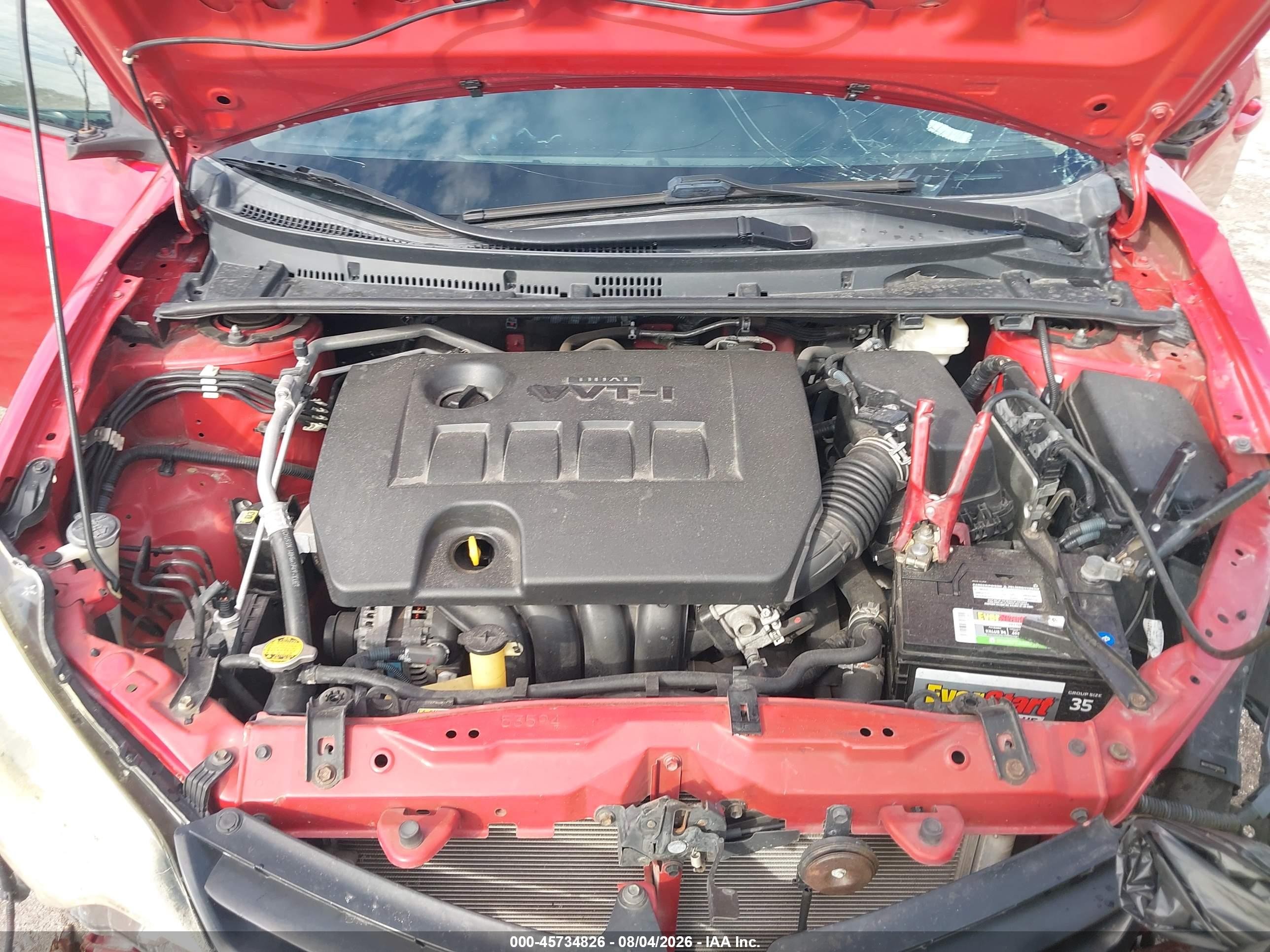 2014 Toyota Corolla Le Plus Red vin: 2T1BURHE4EC030617