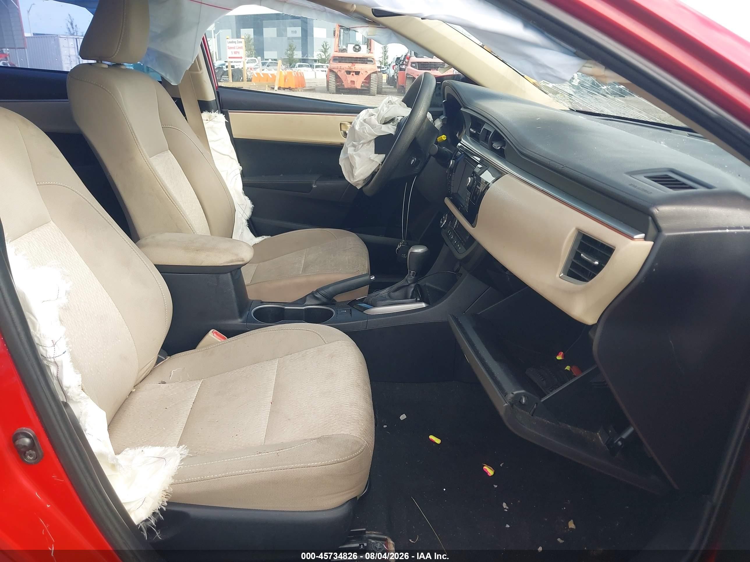 2014 Toyota Corolla Le Plus Red vin: 2T1BURHE4EC030617