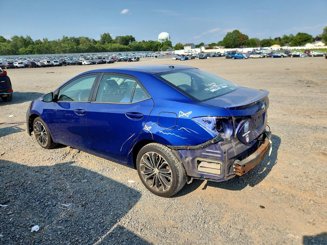 2014 Toyota Corolla S Plus Blue vin: 2T1BURHE4EC030777