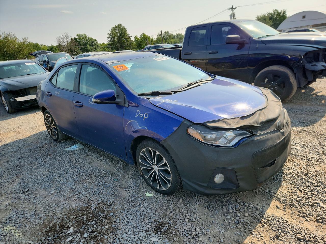 2014 Toyota Corolla S Plus Blue vin: 2T1BURHE4EC030777