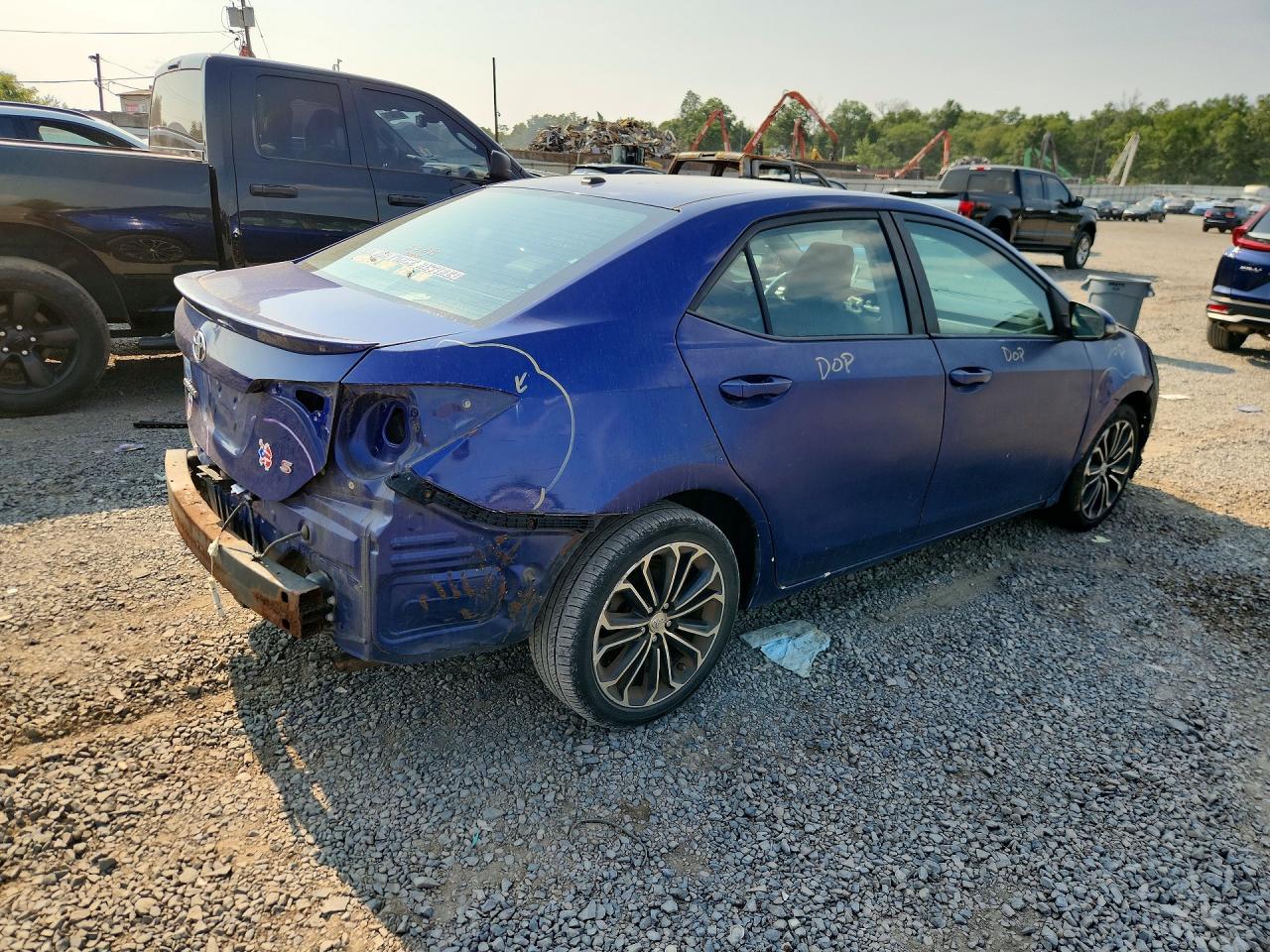 2014 Toyota Corolla S Plus Blue vin: 2T1BURHE4EC030777